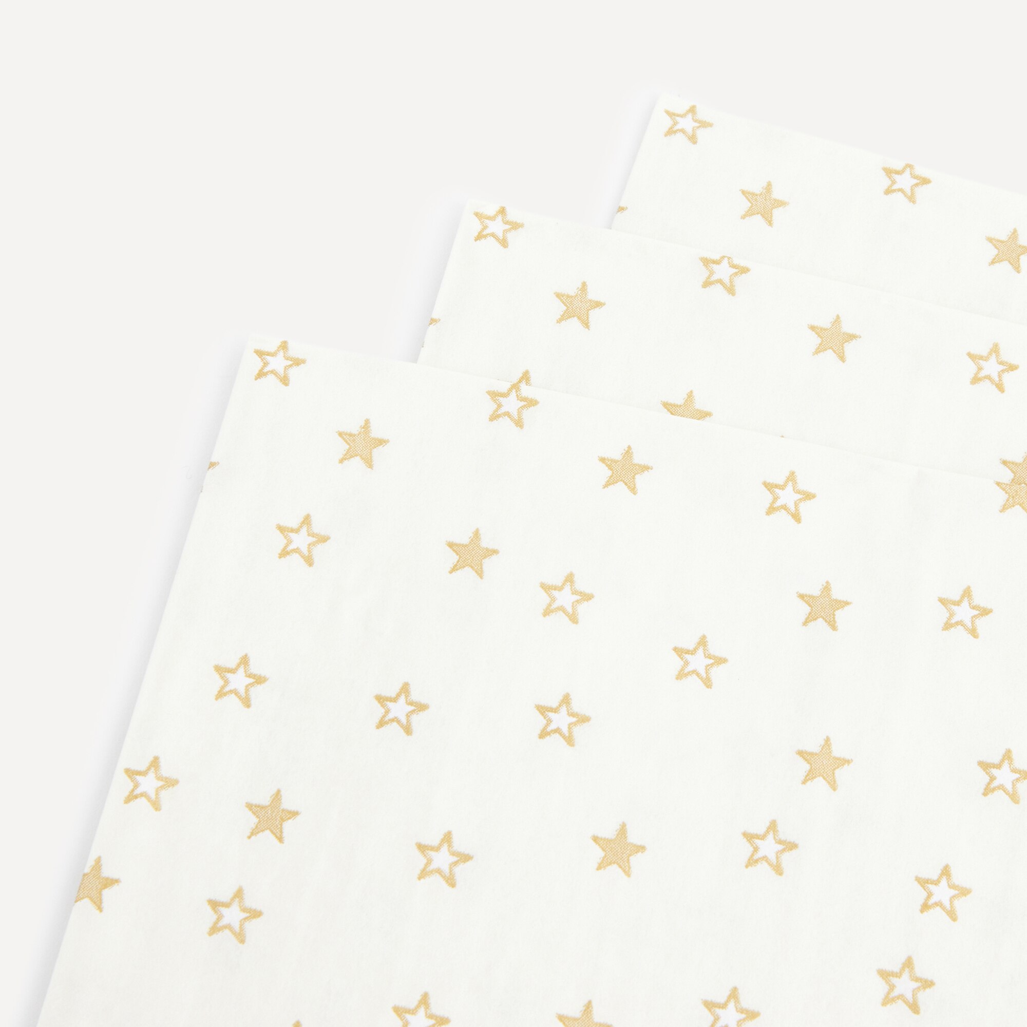 Pack de 20 Guardanapos de Papel Little Stars Ouro-3