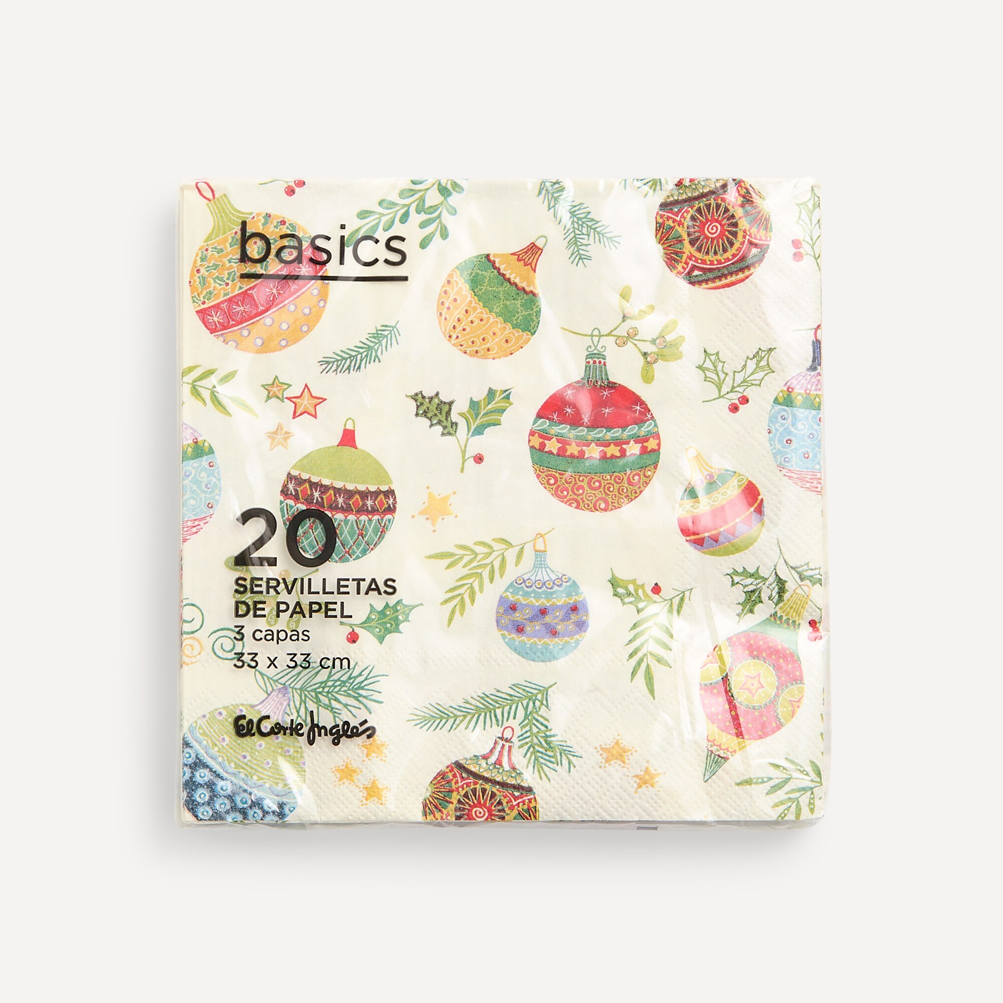 Pack de 20 Guardanapos de Papel Globes Multicolor-2