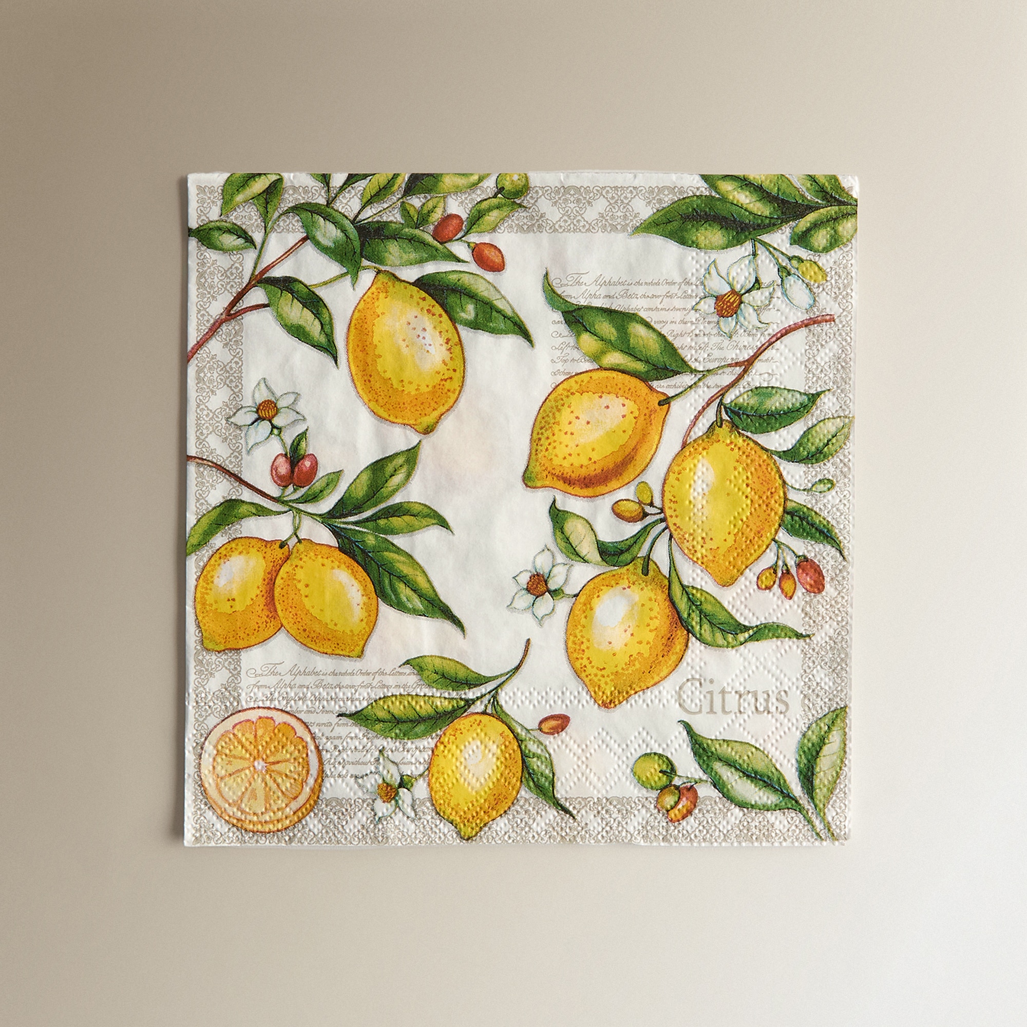 Imagem 0 de Pack de 20 Guardanapos de Papel Citrus