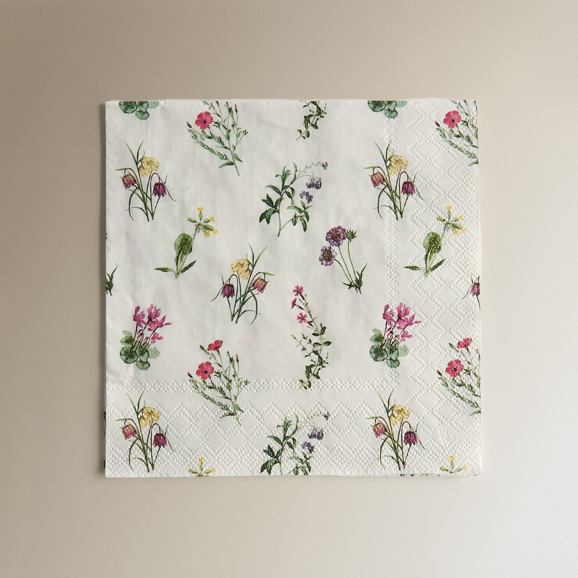 Pack de 20 Guardanapos de Papel Flowers Multicolor-1