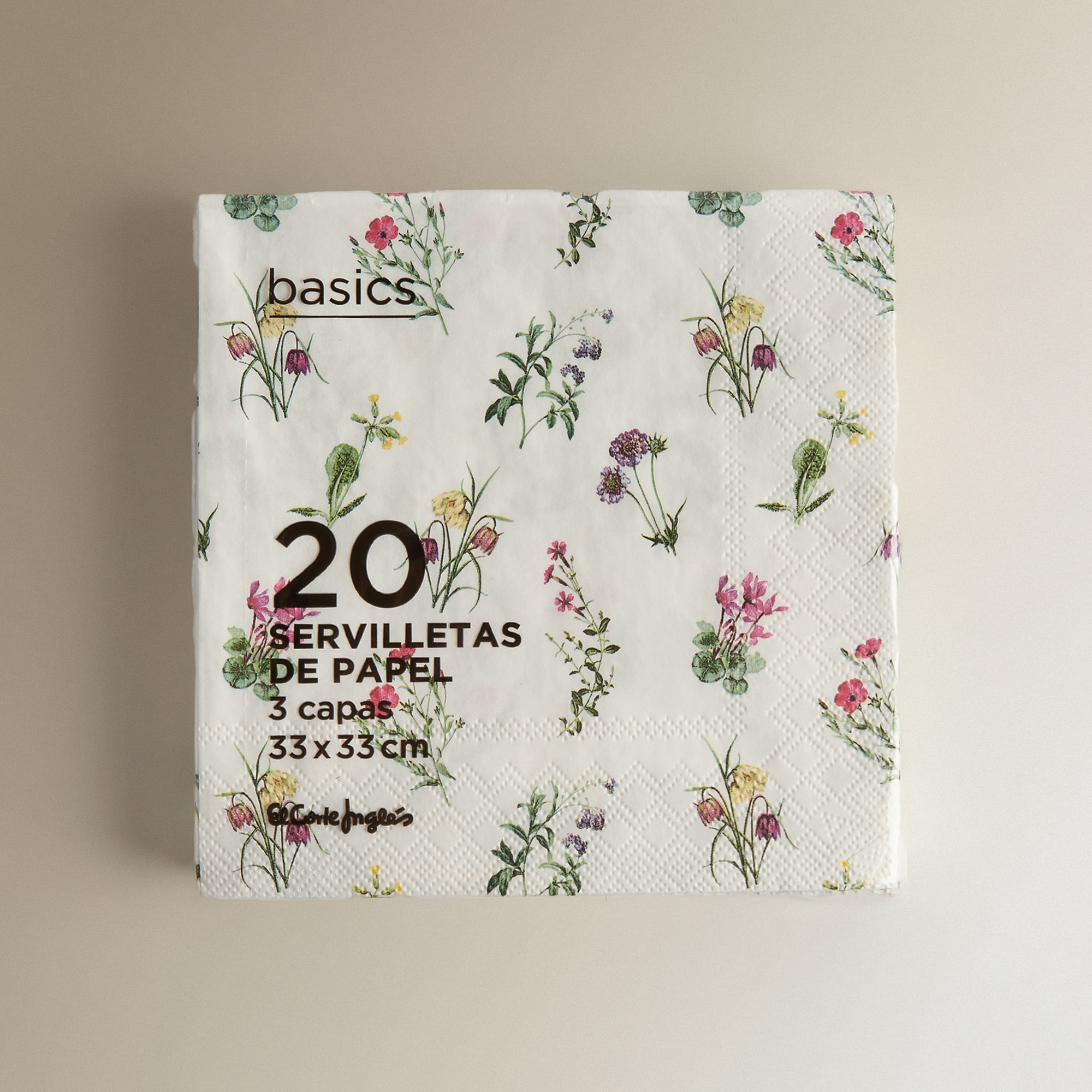 Pack de 20 Guardanapos de Papel Flowers Multicolor-2