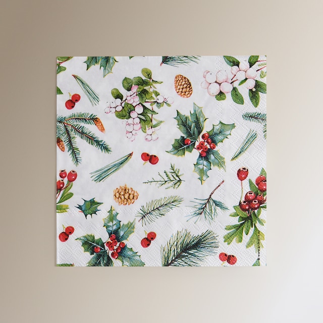 Imagen 0 de Pack de 20 servilletas de papel Winter Green