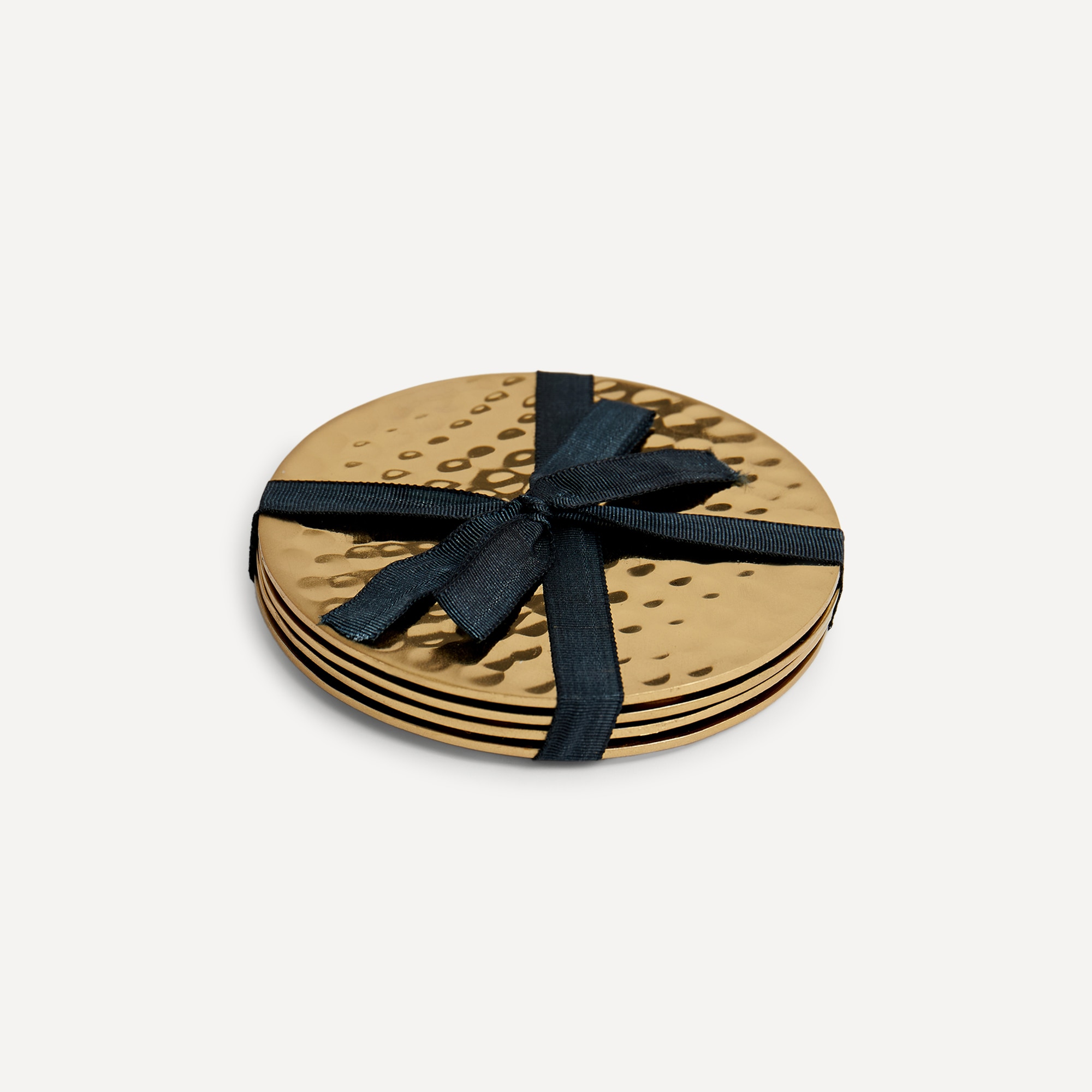 Set de 4 posavasos Martelé El Corte Inglés - Oro Diámetro 10 cm Oro-3