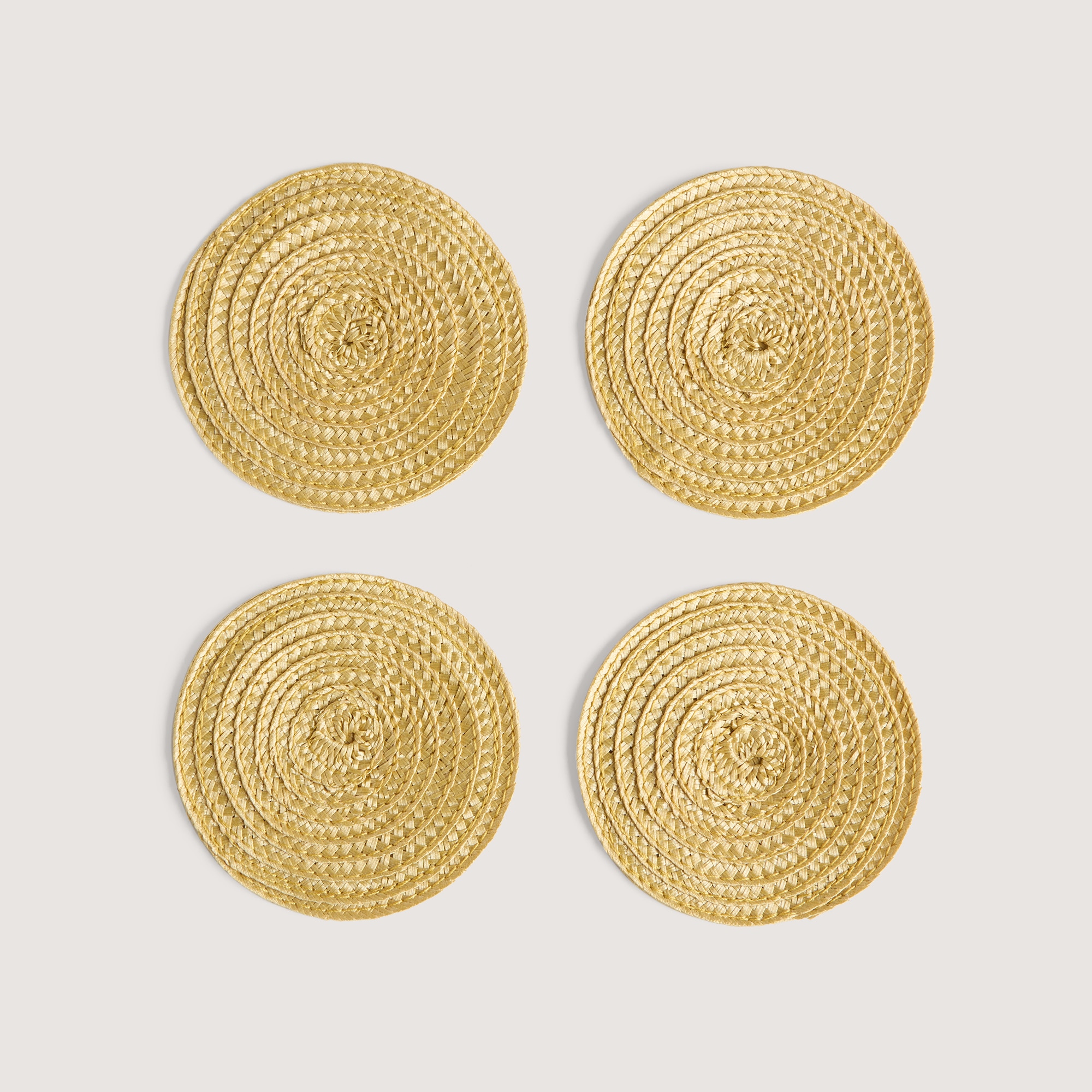 Set de 4 posavasos Díscolo El Corte Inglés - Mostaza Mostaza-1
