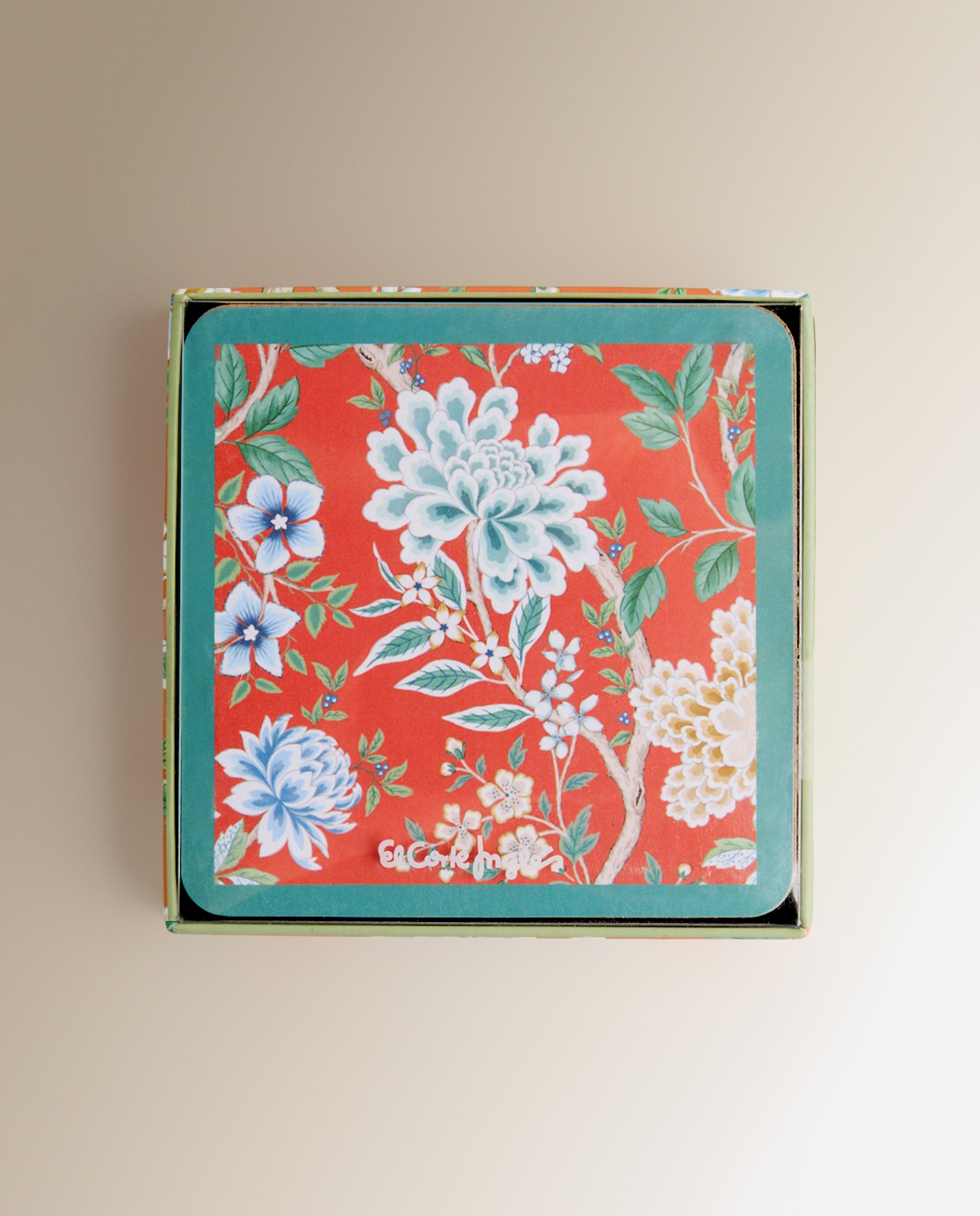 Conjunto de 4 bases para copos MDF Eiren Multicolor-3