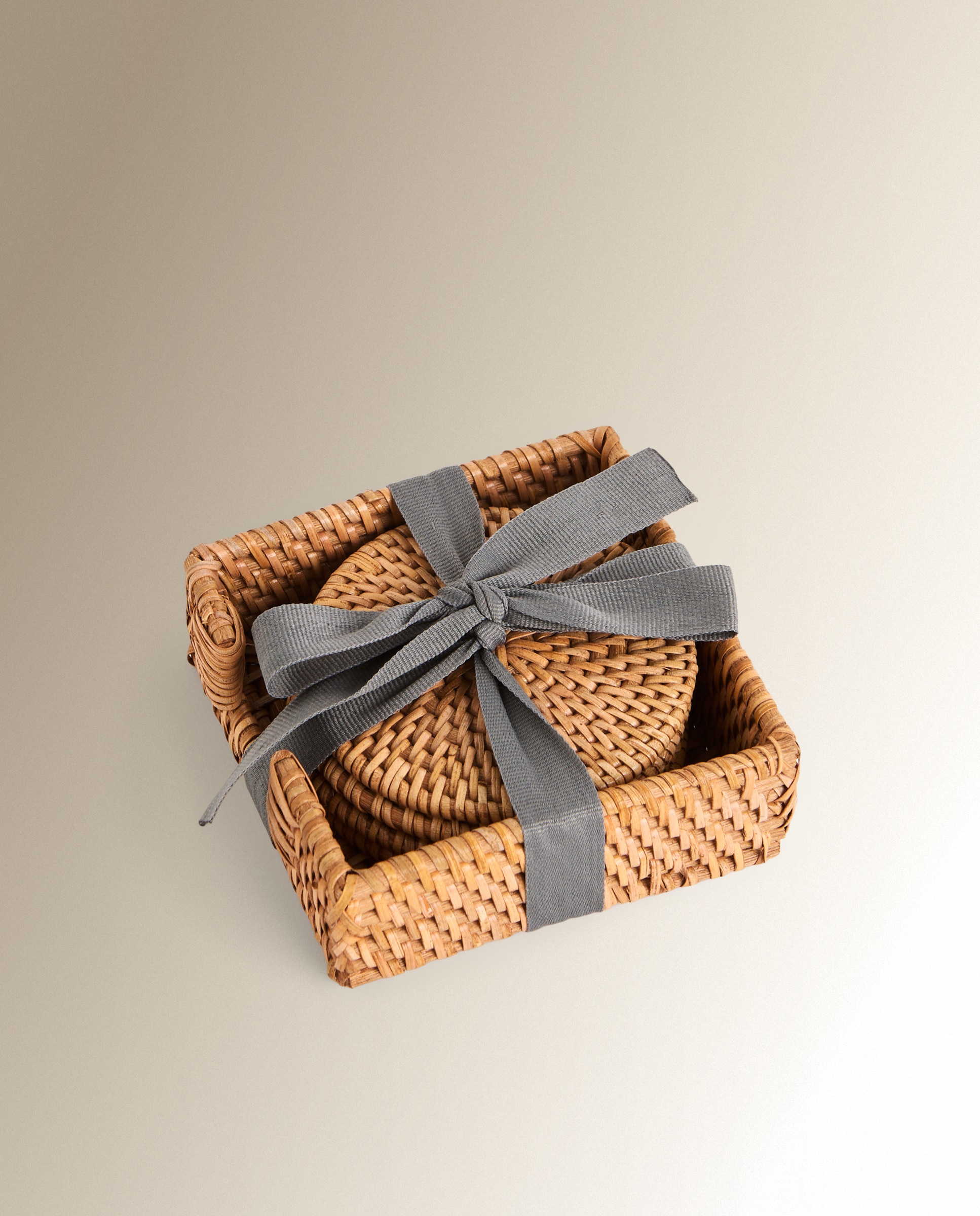 Set de 4 posavasos ratán Sauce El Corte Inglés - Natural 10 cm Natural-3