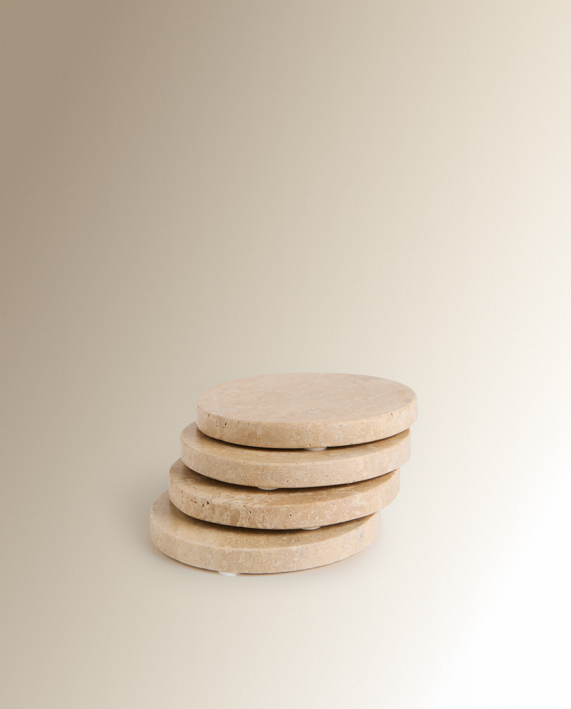 Set 4 posavasos Mármol - Blanco Blanco-2