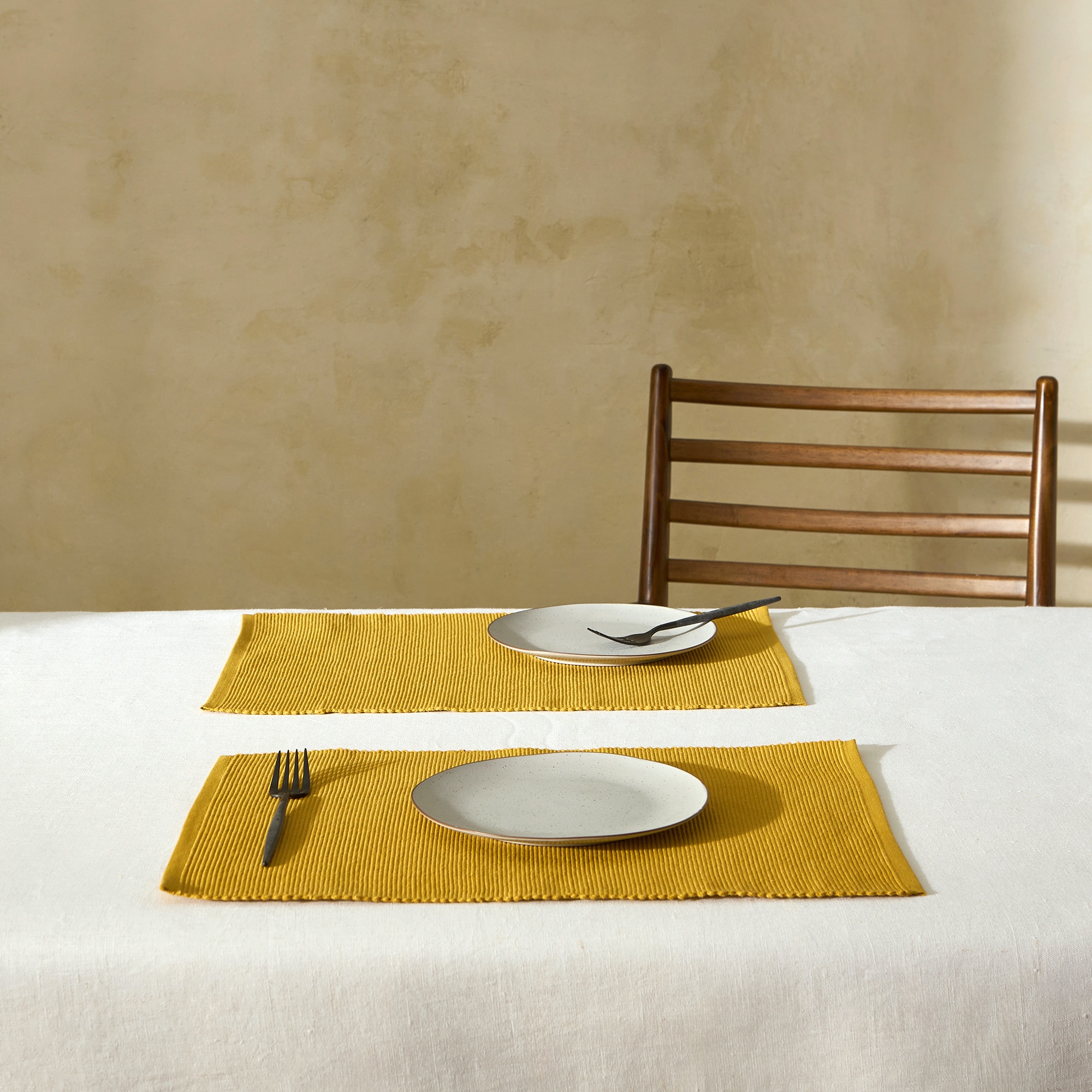 Imagen 0 de Set 2 manteles individuales algodón sostenible Basic Nuestro Mejor Precio - El Corte Inglés