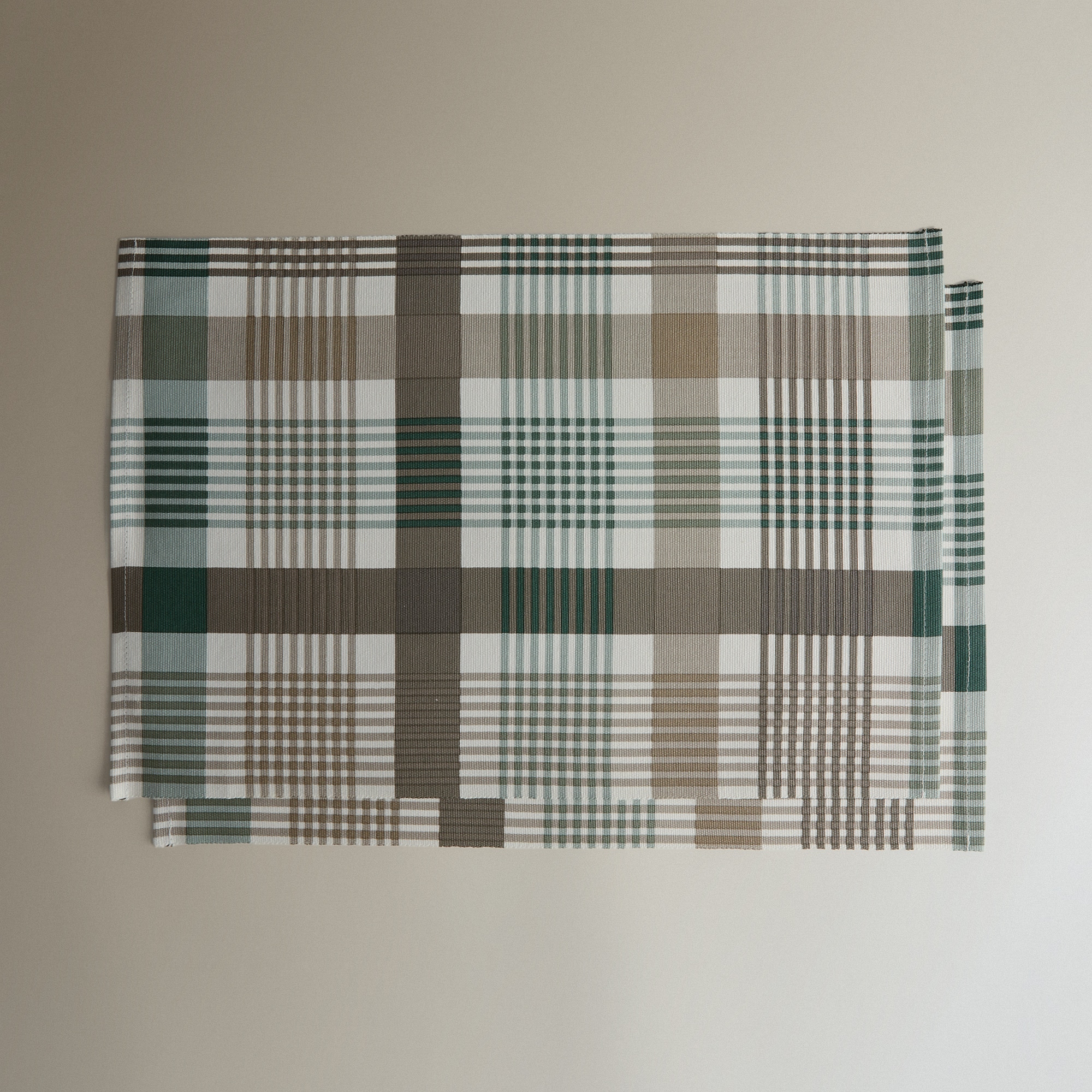 Conjunto de 2 Individuais de Algodão Dylan Taupe-2