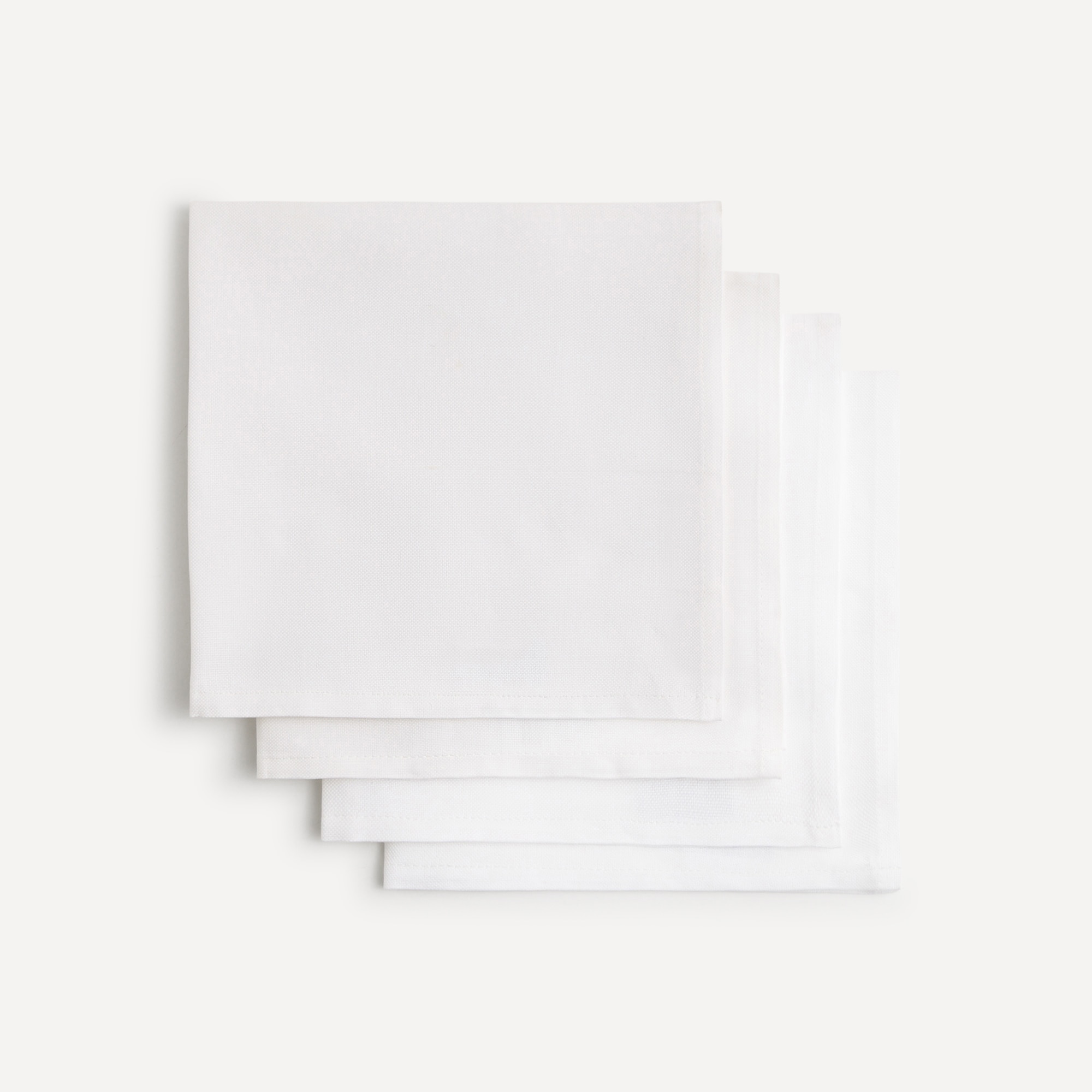 Conjunto 4 guardanapos de algodão Cotton Branco-1