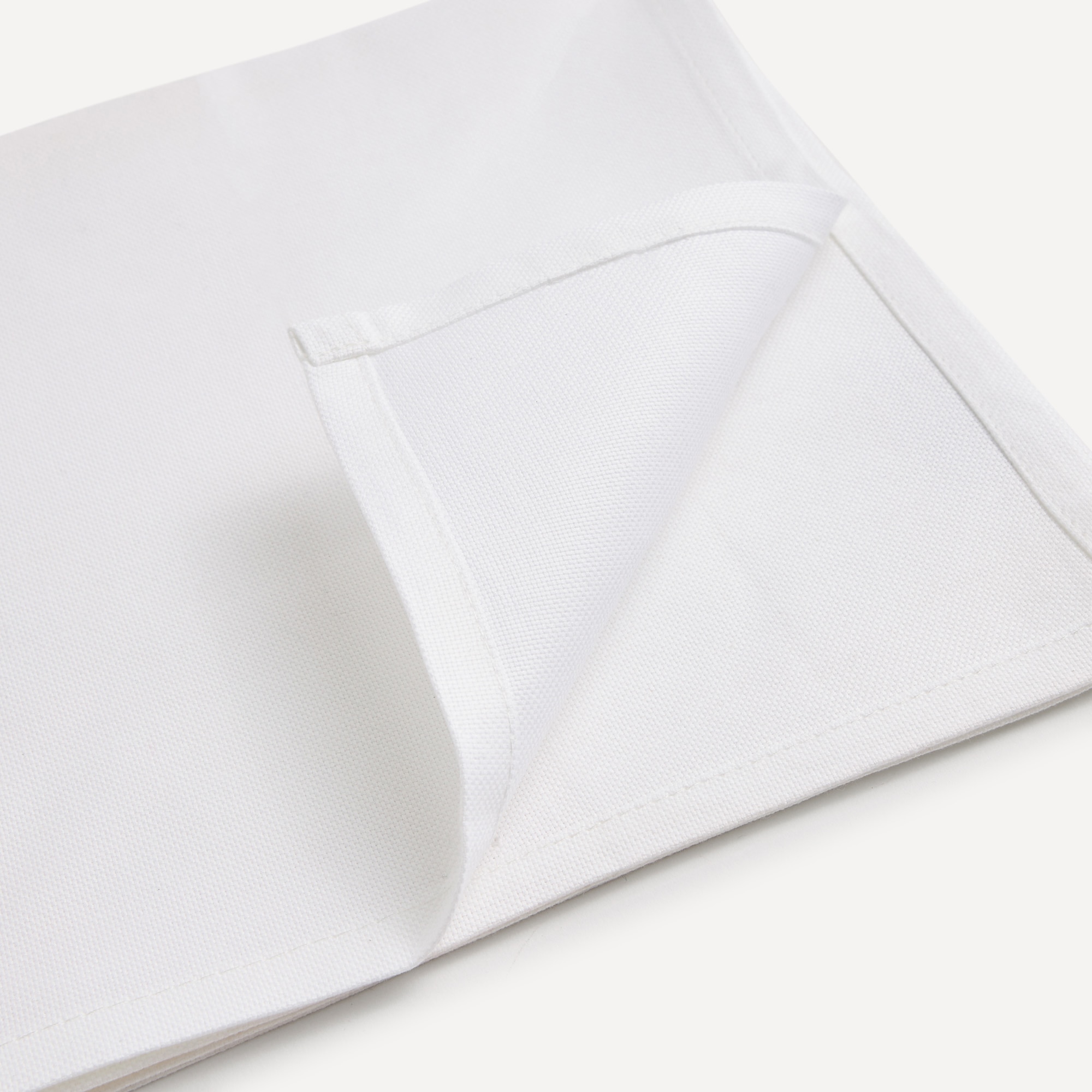 Conjunto 4 guardanapos de algodão Cotton Branco-3