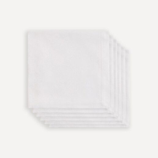 Juego de 6 servilletas White El Corte Inglés