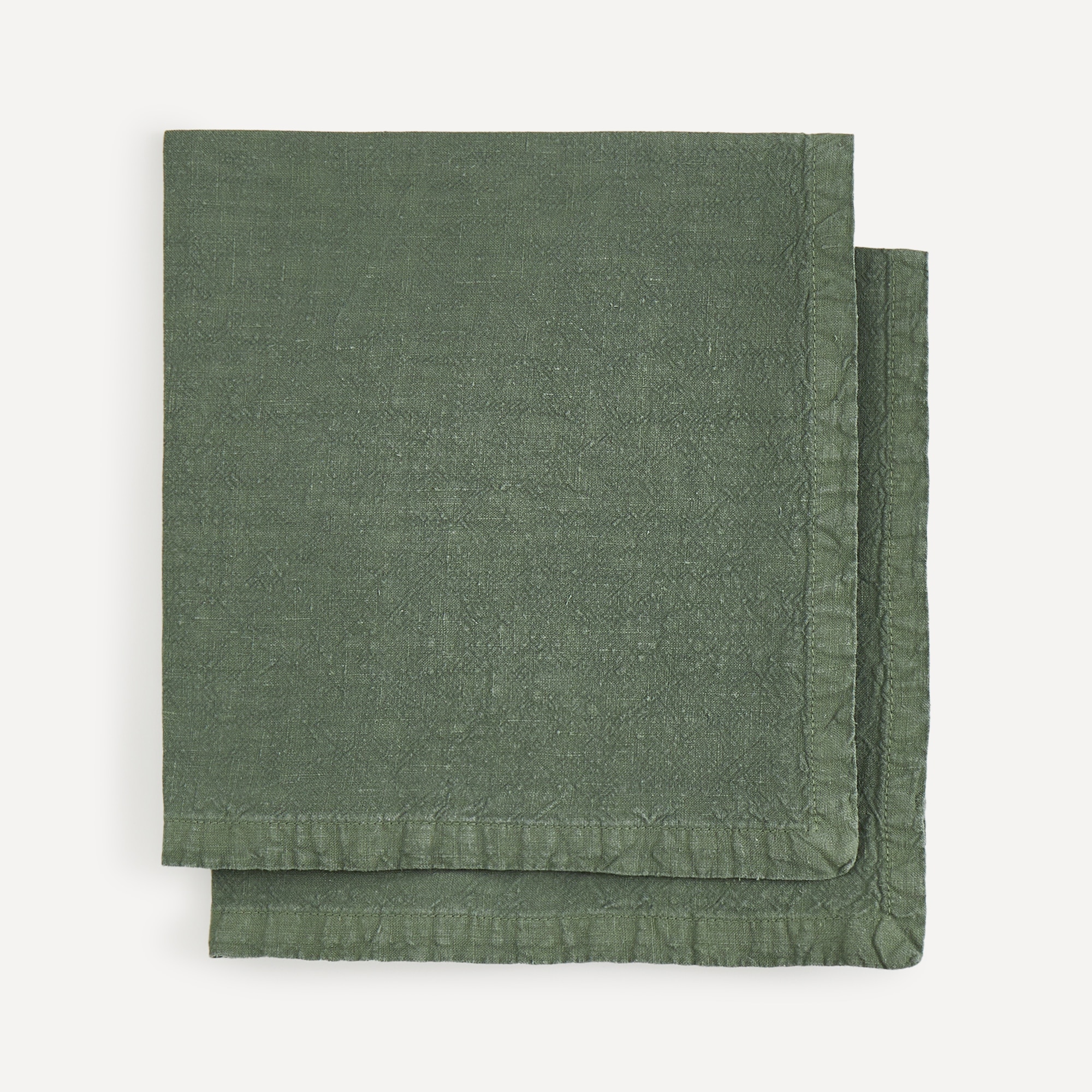 Conjunto 2 Guardanapos Linho Room Verde-escuro-1