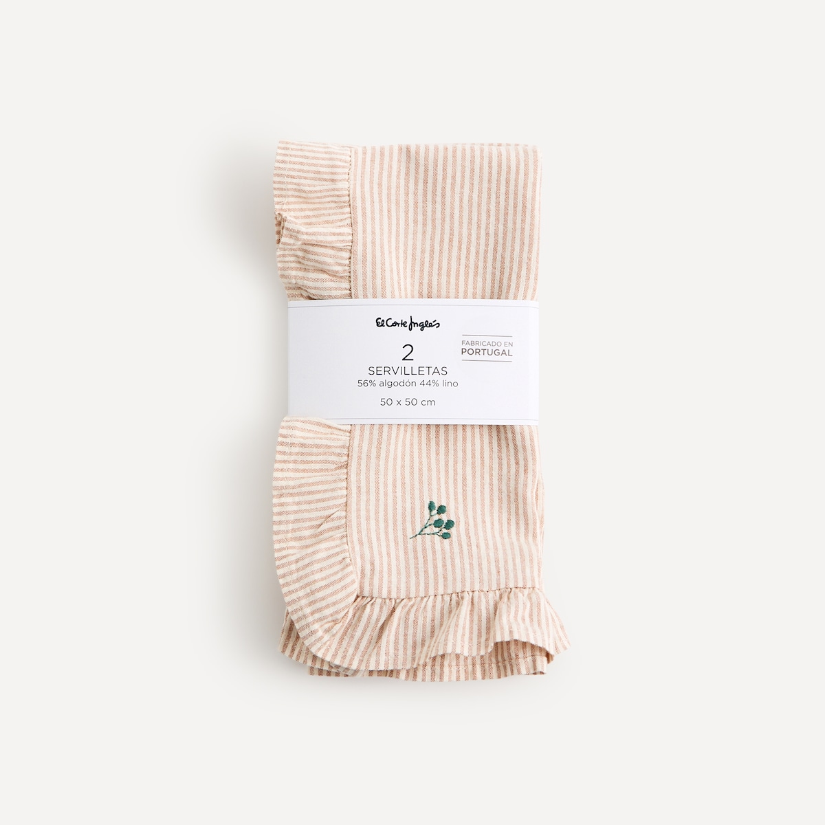 Set 2 servilletas lino y algodón Verona El Corte Inglés Multicolor-4