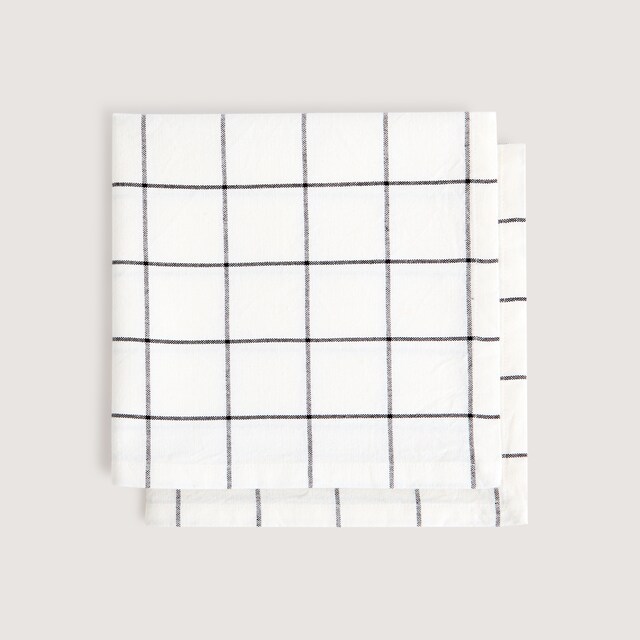 Imagem 0 de Conjunto de 2 Guardanapos de Algodão aos Quadrados
