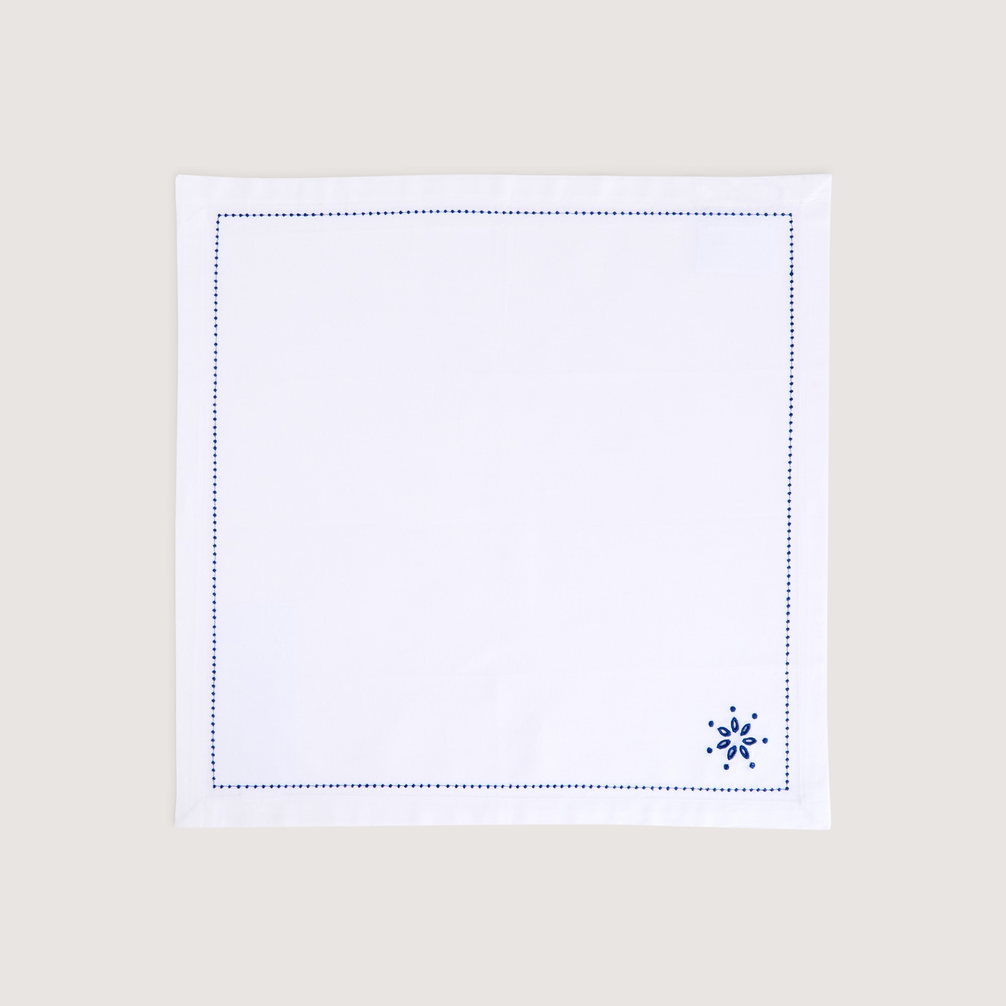 Conjunto de 2 Guardanapos de Algodão Corfú Azul-2