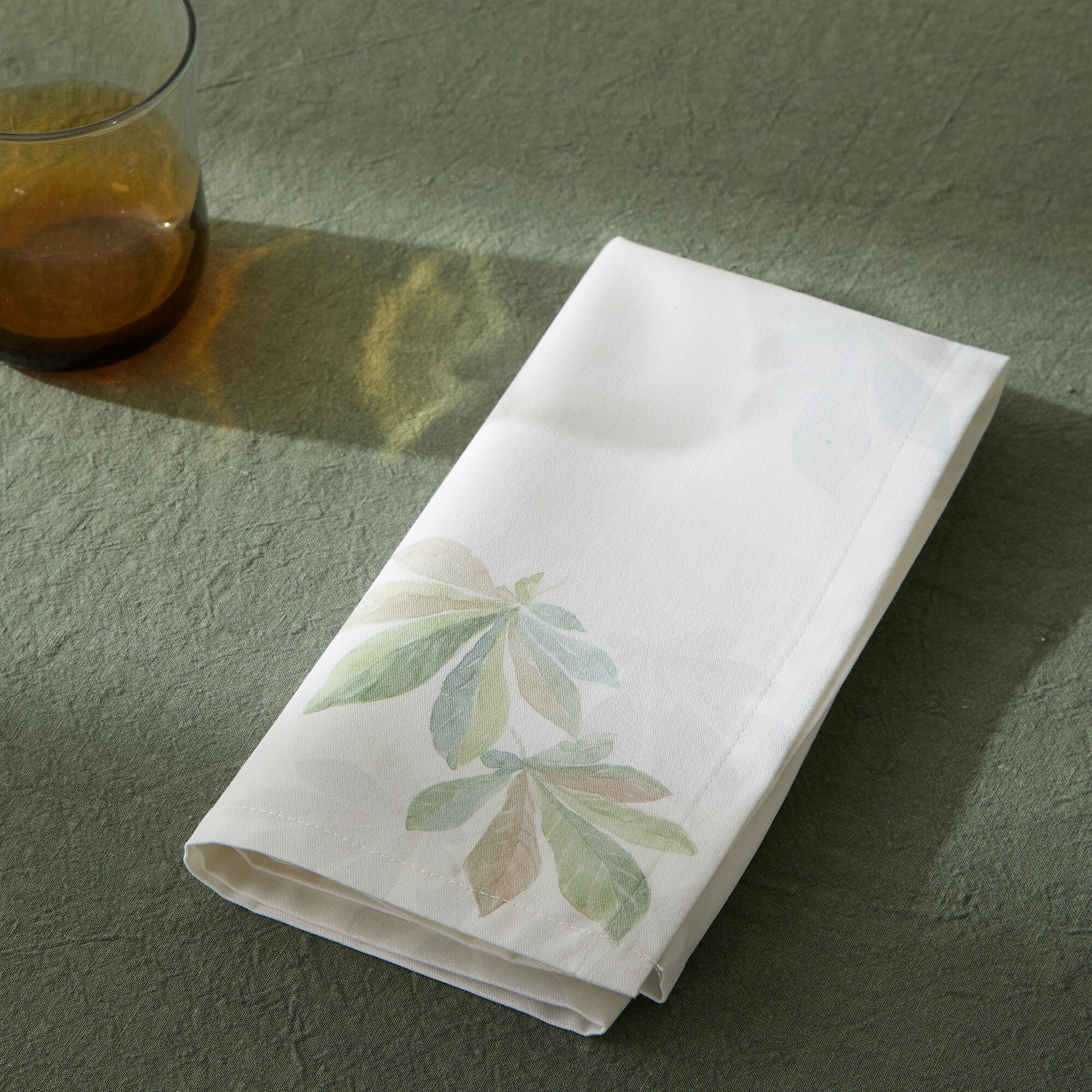 Conjunto de 2 Guardanapos de Algodão Módena Verde-1