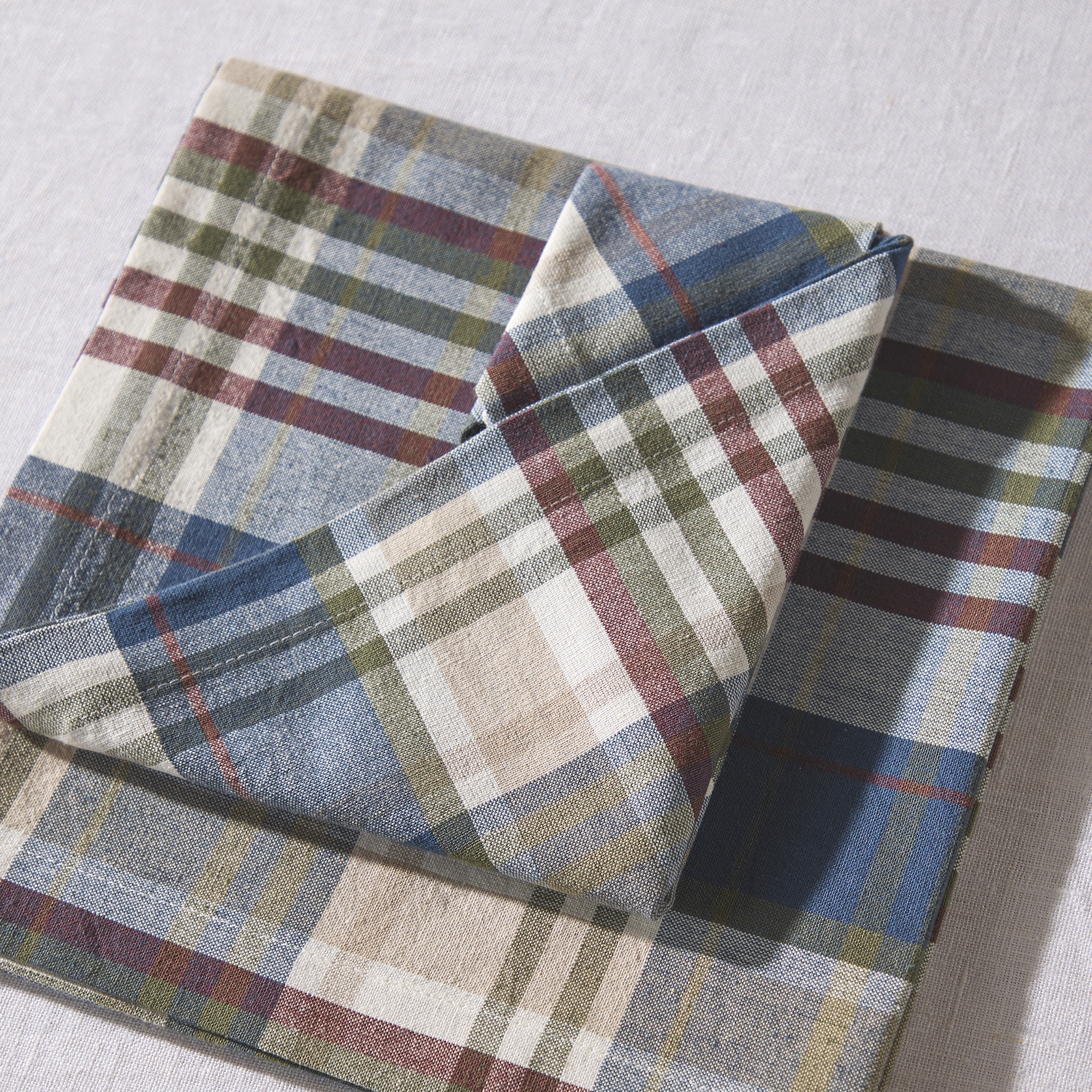 Conjunto de 2 Guardanapos de Algodão Forest Azul-1