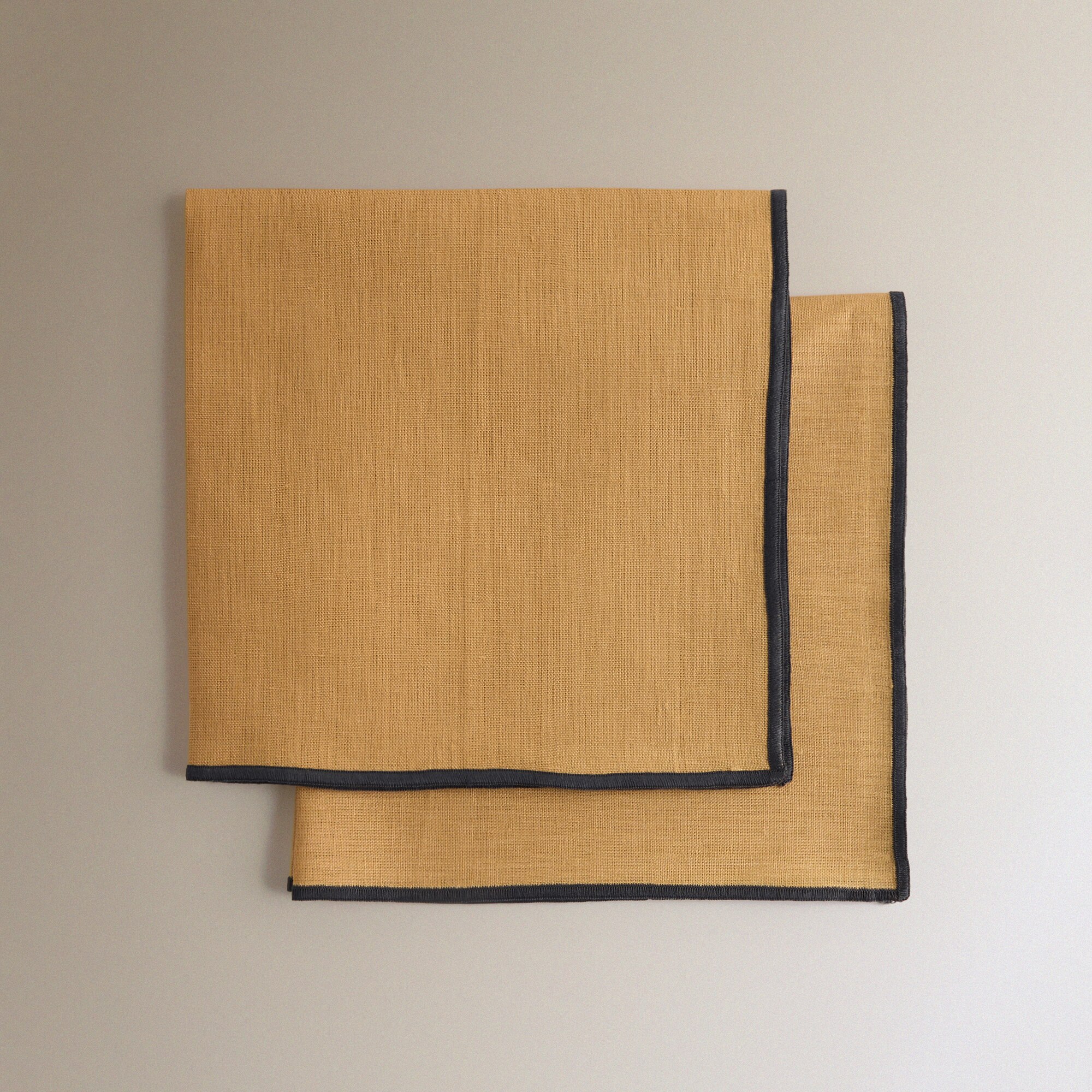 Set 2 servilletas lino Net - Mostaza 50 x 50 cm Mostaza-3