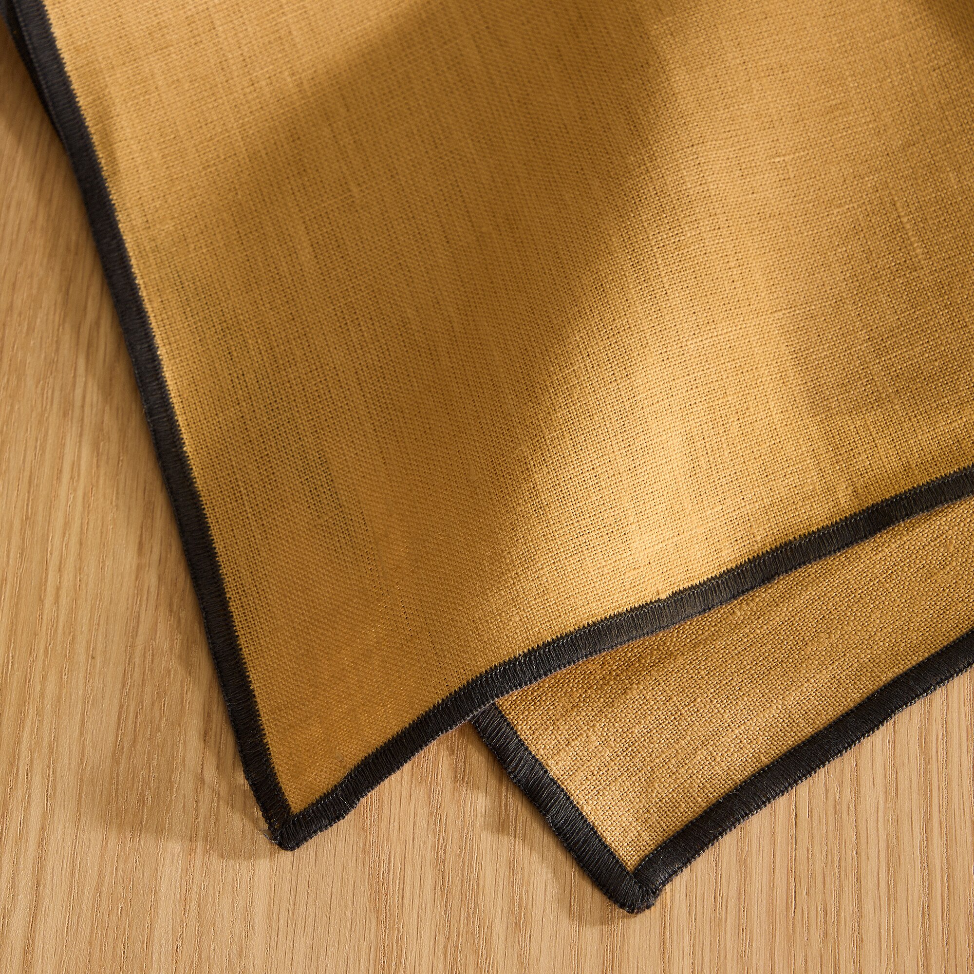 Set 2 servilletas lino Net - Mostaza 50 x 50 cm Mostaza-4