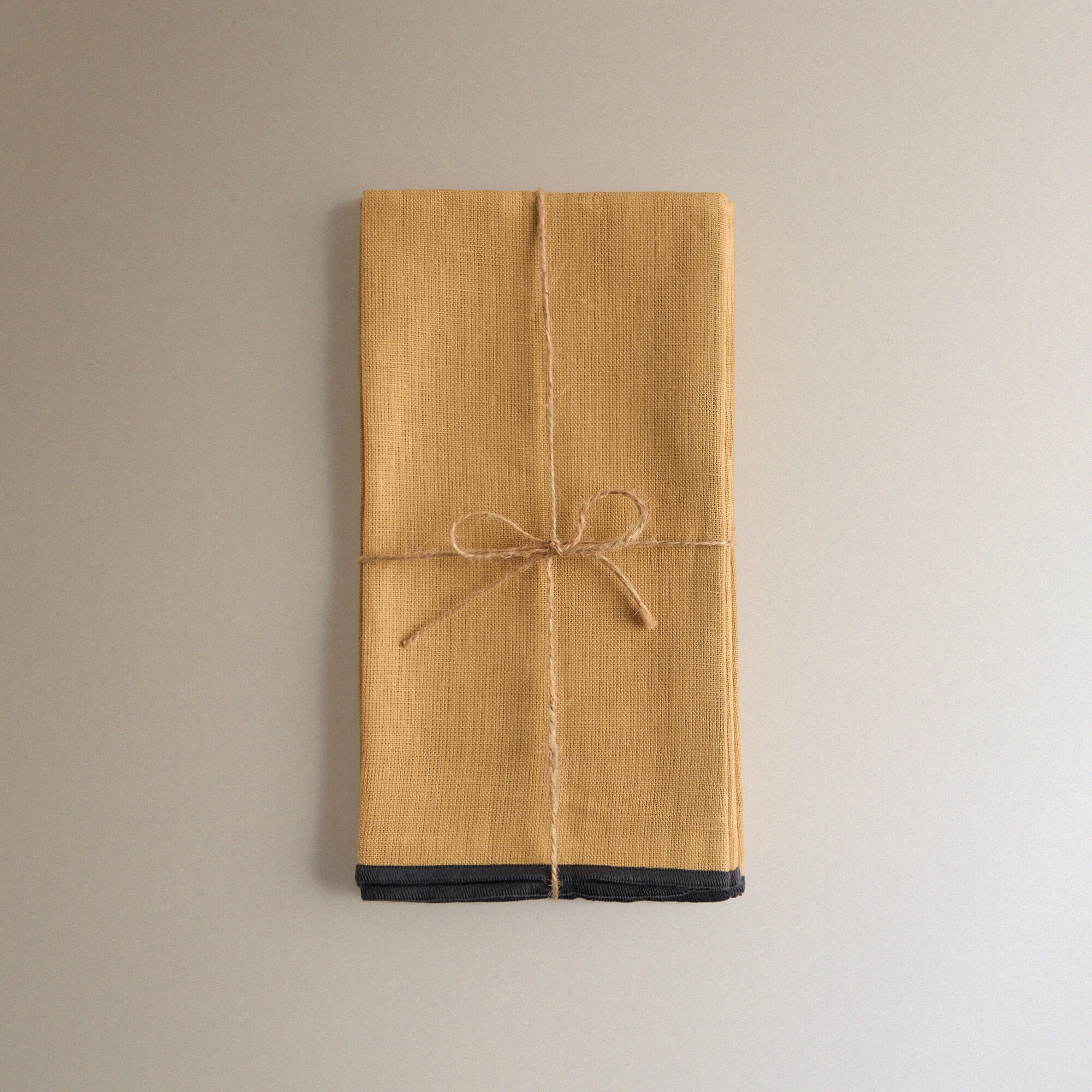 Set 2 servilletas lino Net - Mostaza 50 x 50 cm Mostaza-5