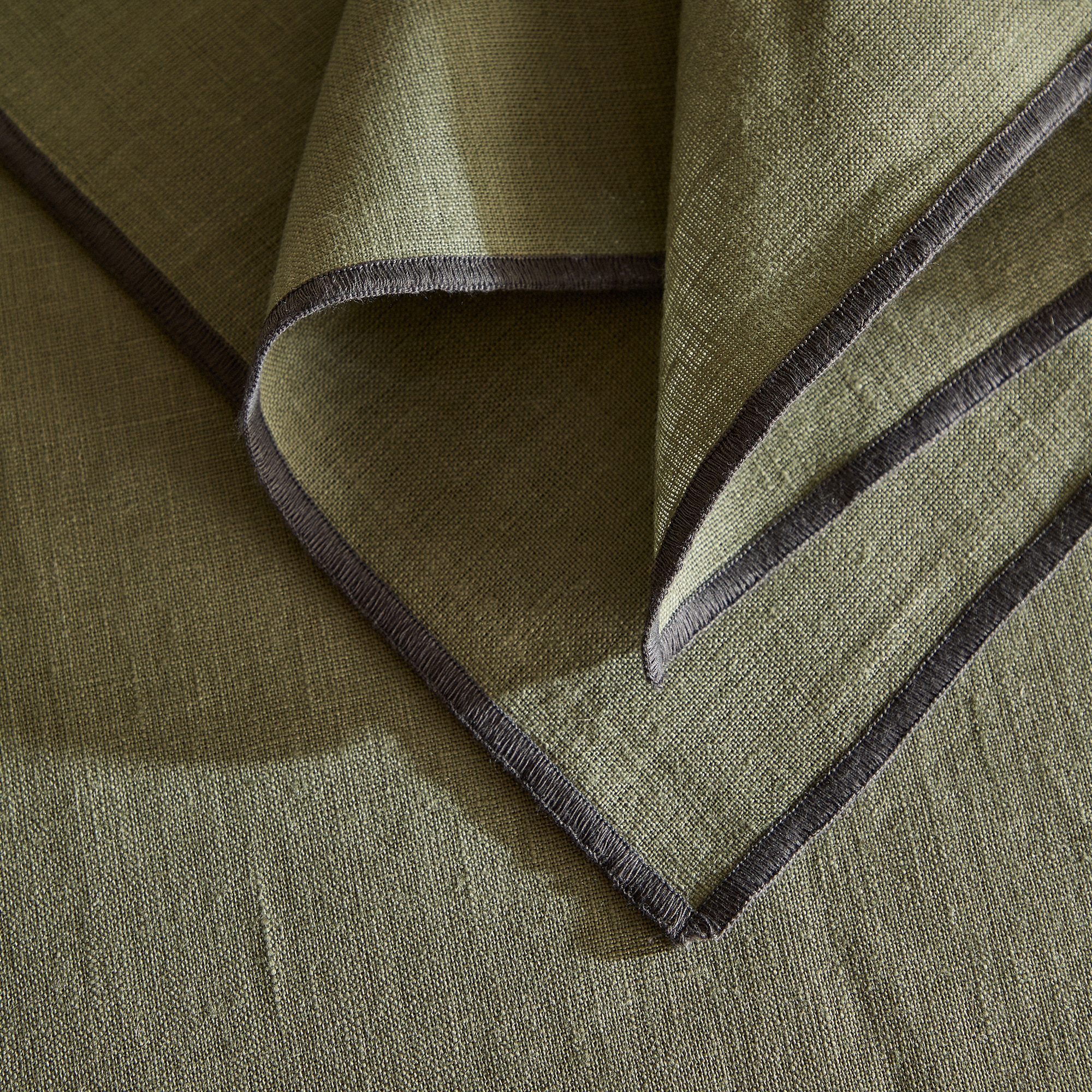 Set 2 servilletas lino Net - Verde 50 x 50 cm Verde-4