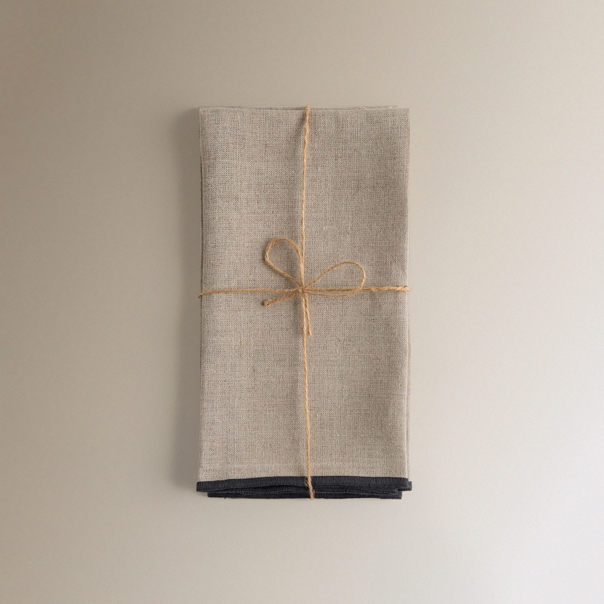 Conjunto de 2 Guardanapos de Linho Net Torrado-5