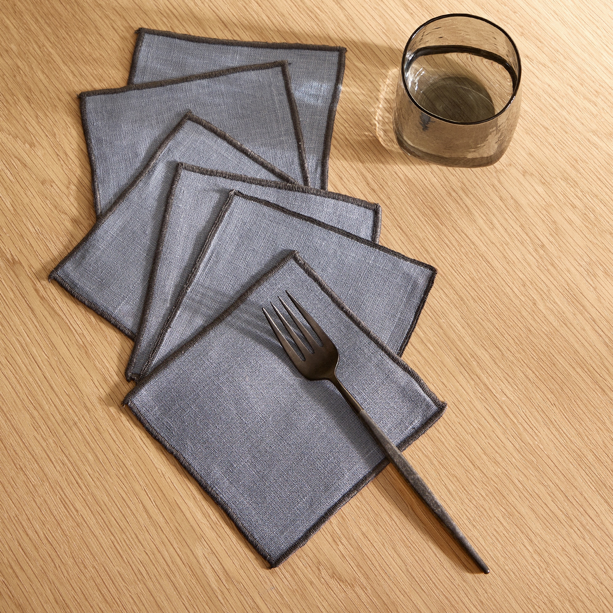 El Corte Inglés - Room - Set de 6 servilletas de cocktail lino Net.