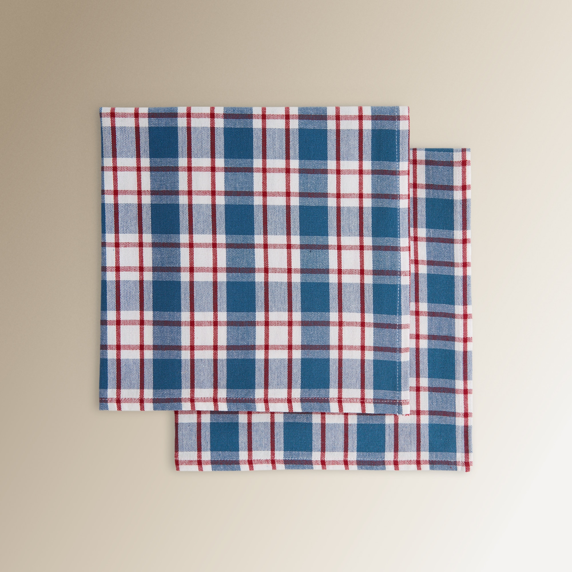 Conjunto de 2 Guardanapos de Algodão Hens Azul-3