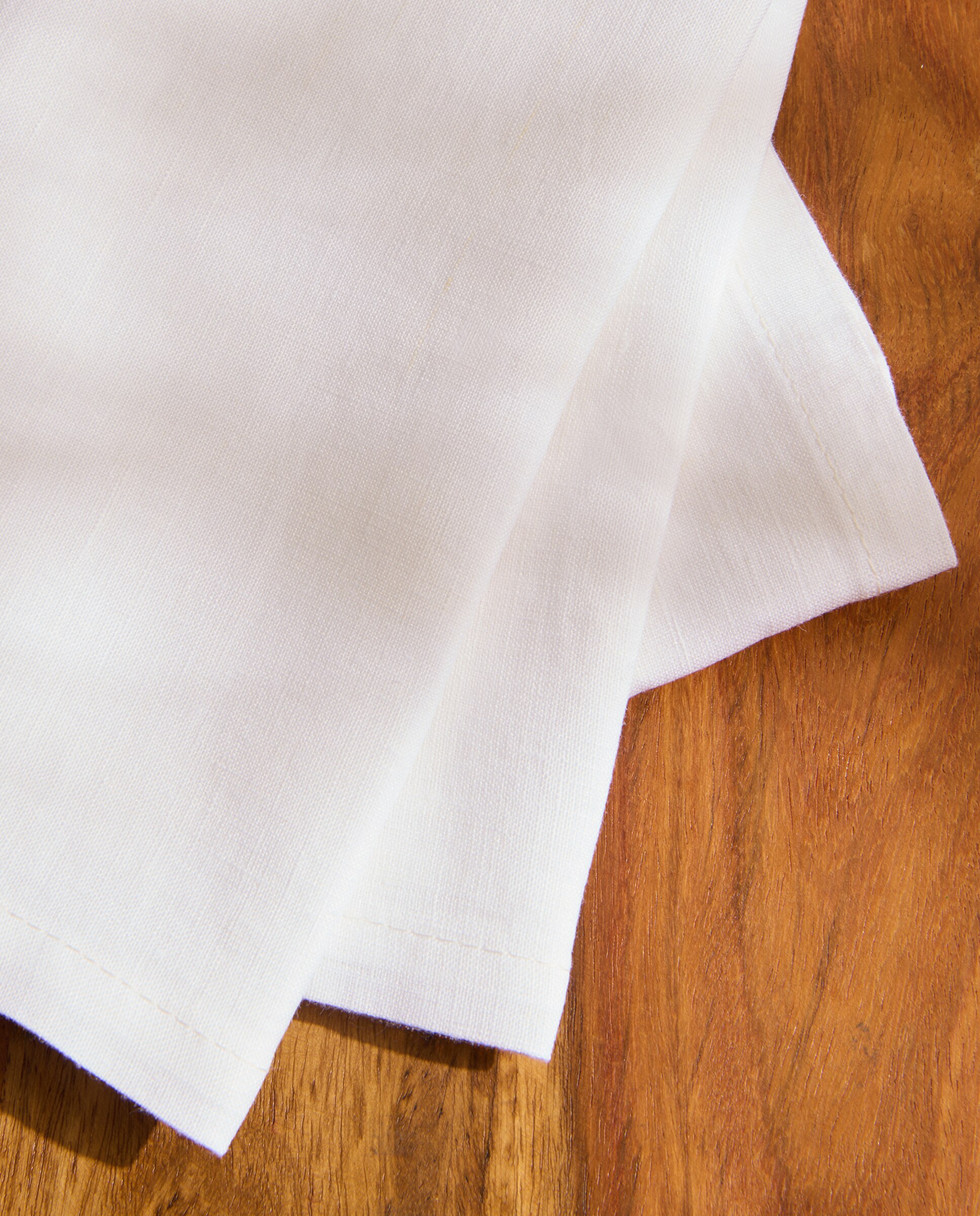 Set 2 servilletas Lino - Blanco 50 x 50 cm Blanco-4