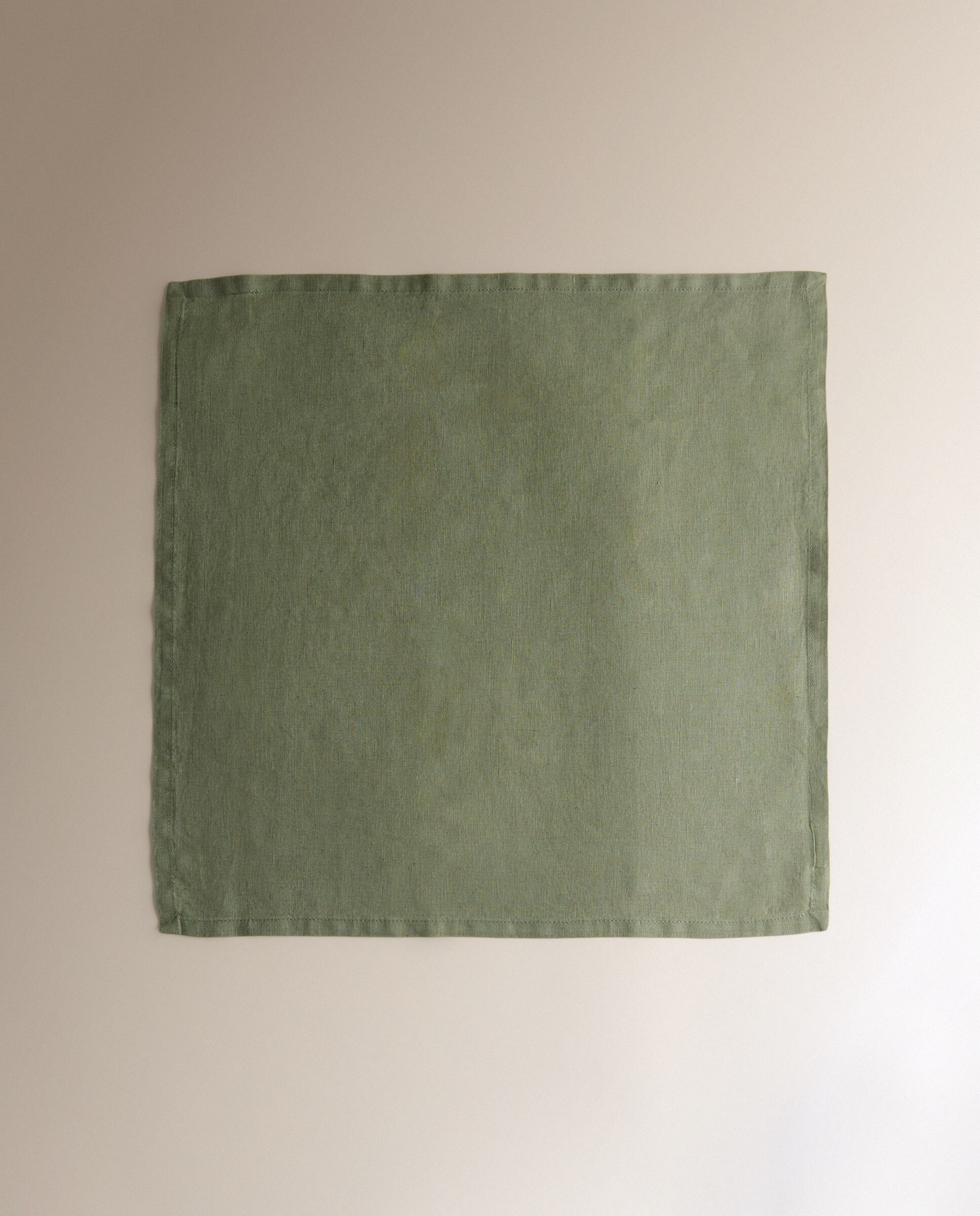 Set 2 servilletas Lino - Verde 50 x 50 cm Verde-2