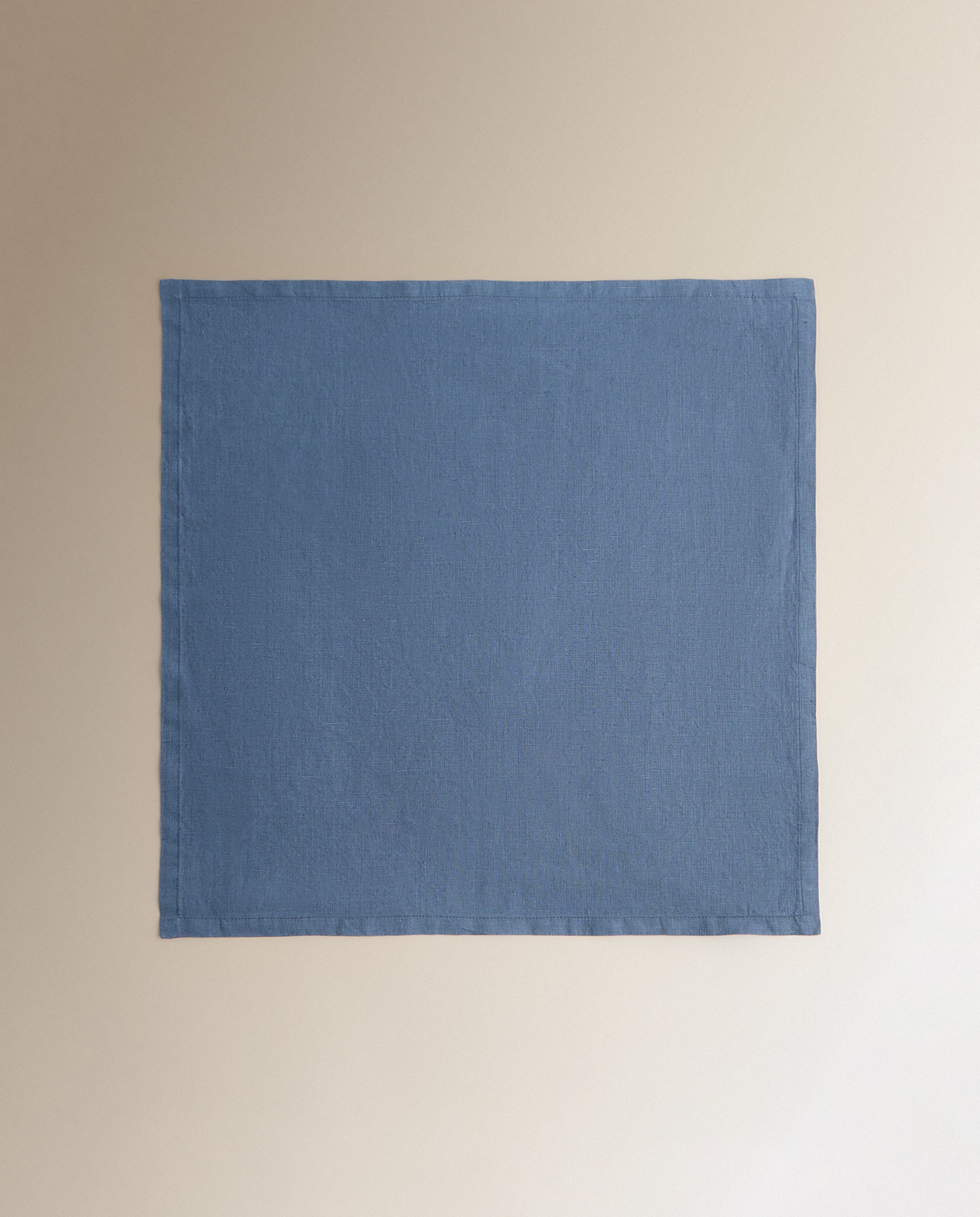 Conjunto de 2 Guardanapos de Linho Azul-2