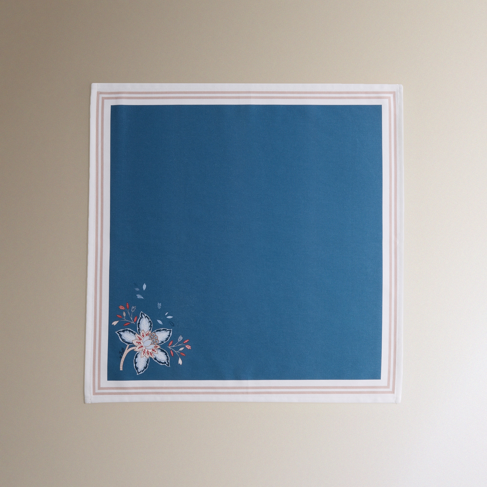 Conjunto de 2 Guardanapos de Algodão Verona Azul-2