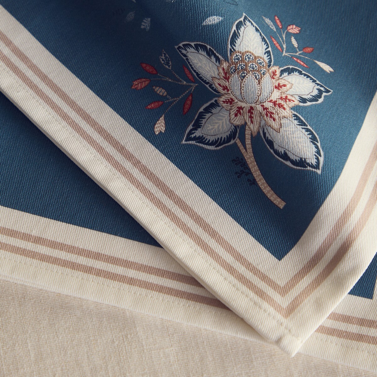 Set 2 servilletas algodón Verona Azul-4