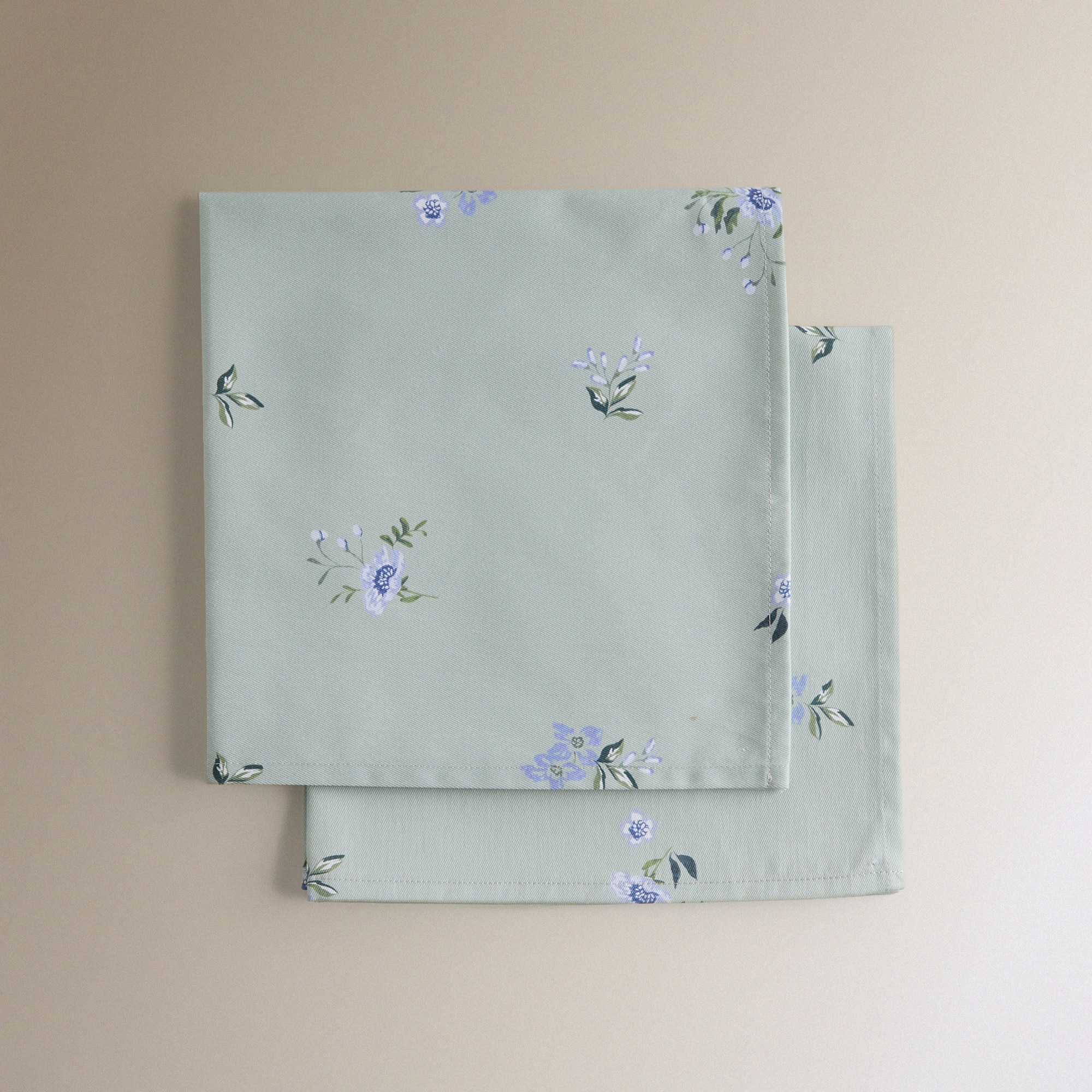 Conjunto de 2 Guardanapos de Algodão Loira Verde-3