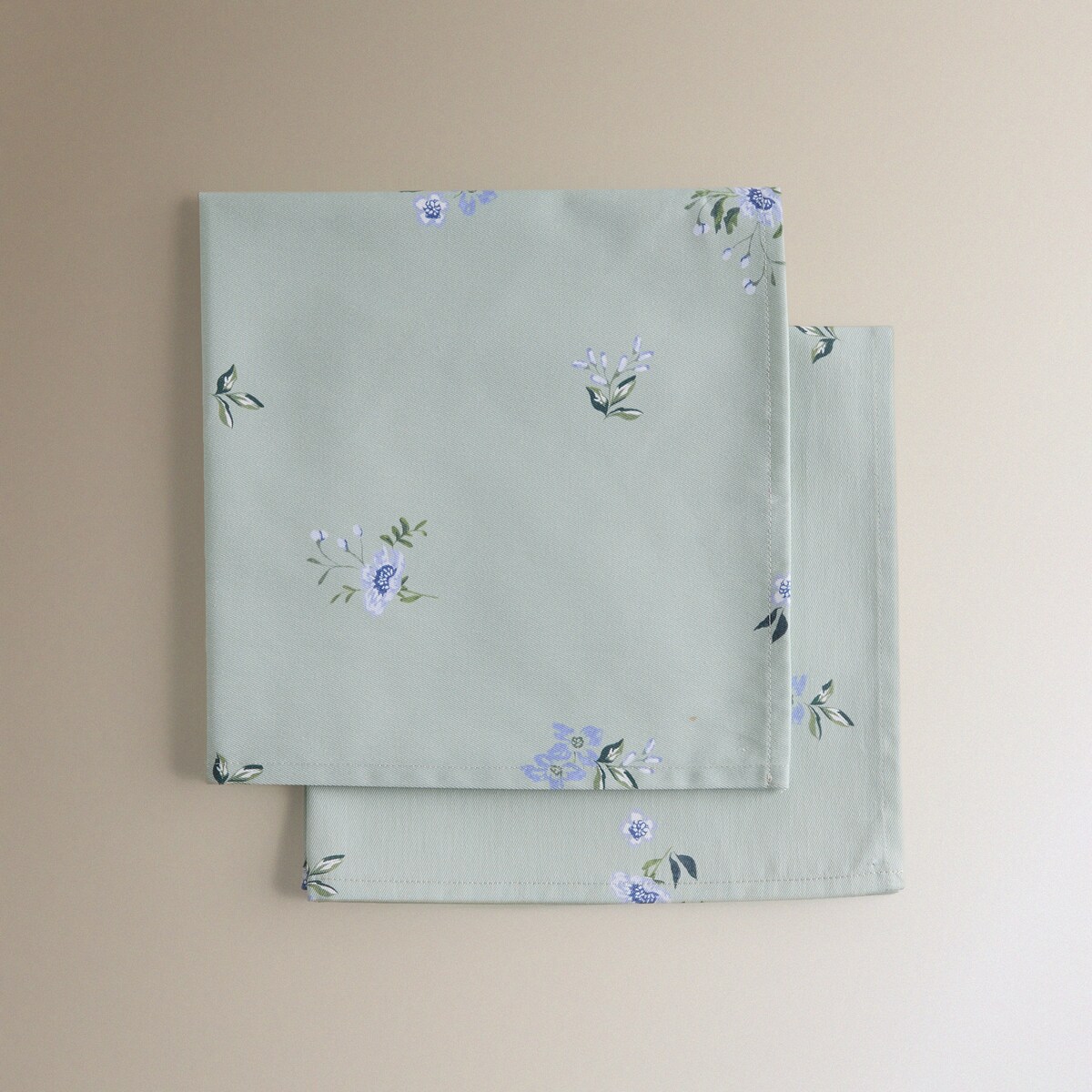 Conjunto de 2 Guardanapos de Algodão Loira Verde-3