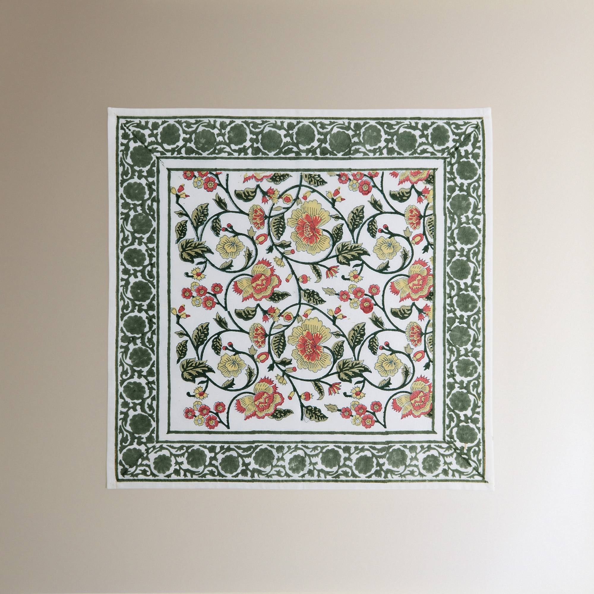 Conjunto de 2 Guardanapos de Algodão Patna Verde-2