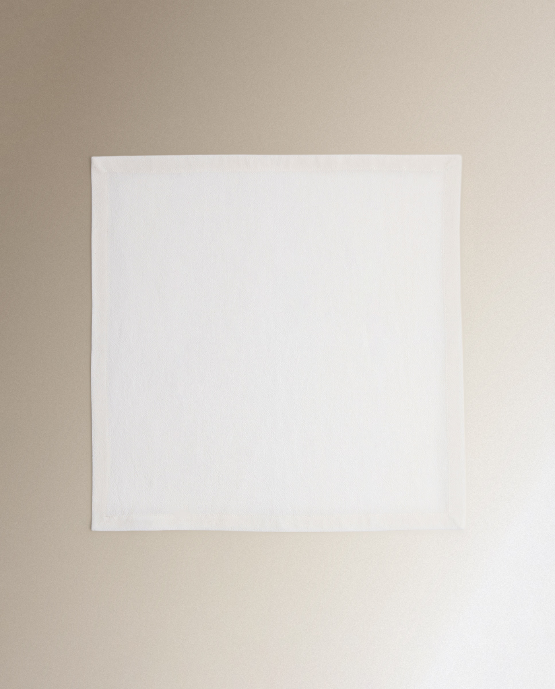 Imagen 2 de Set 2 servilletas Algodón Lavado - Blanco 50 x 50 cm Blanco