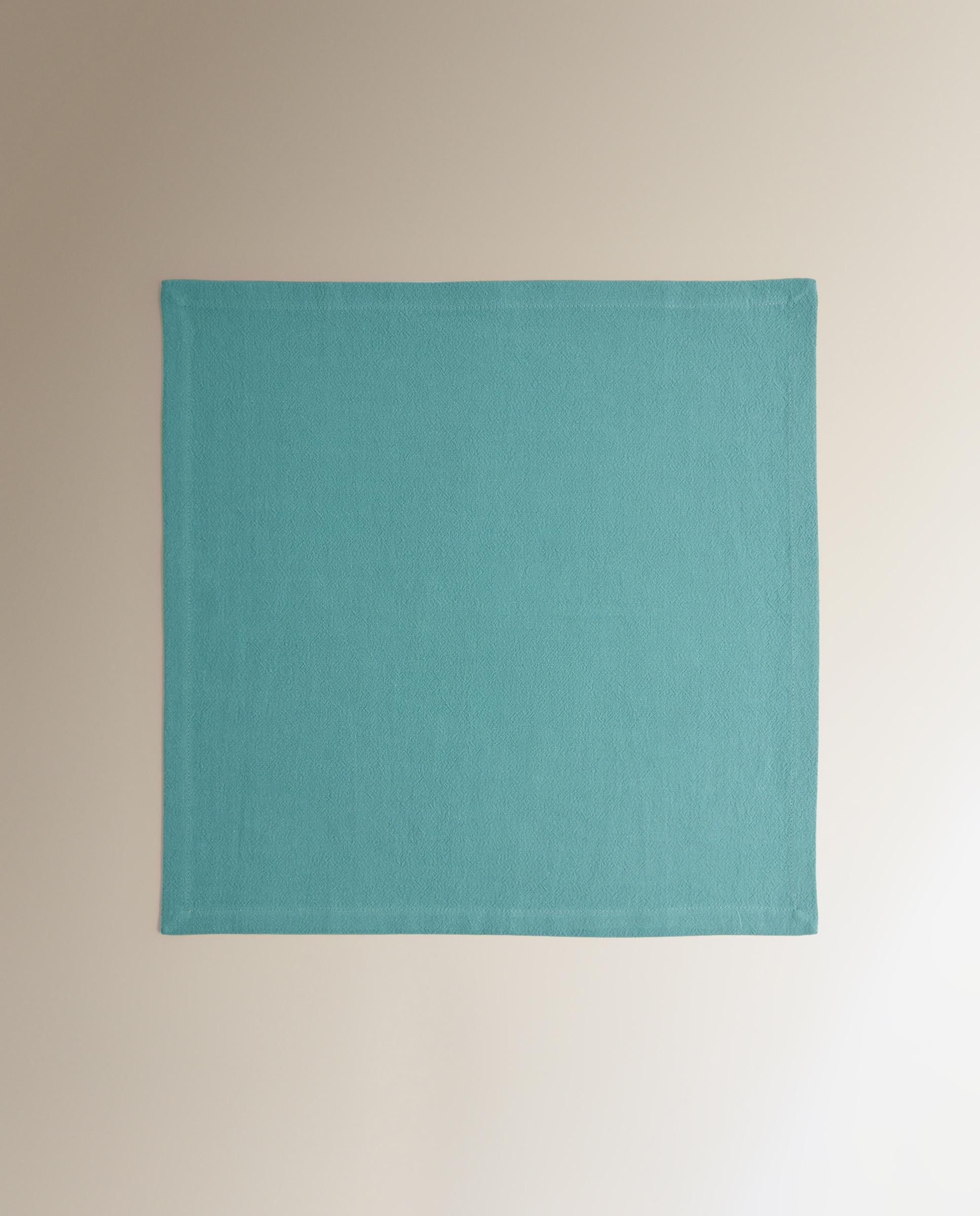 Set 2 servilletas Algodón Lavado - Verde Agua 50 x 50 cm Verde Agua-2