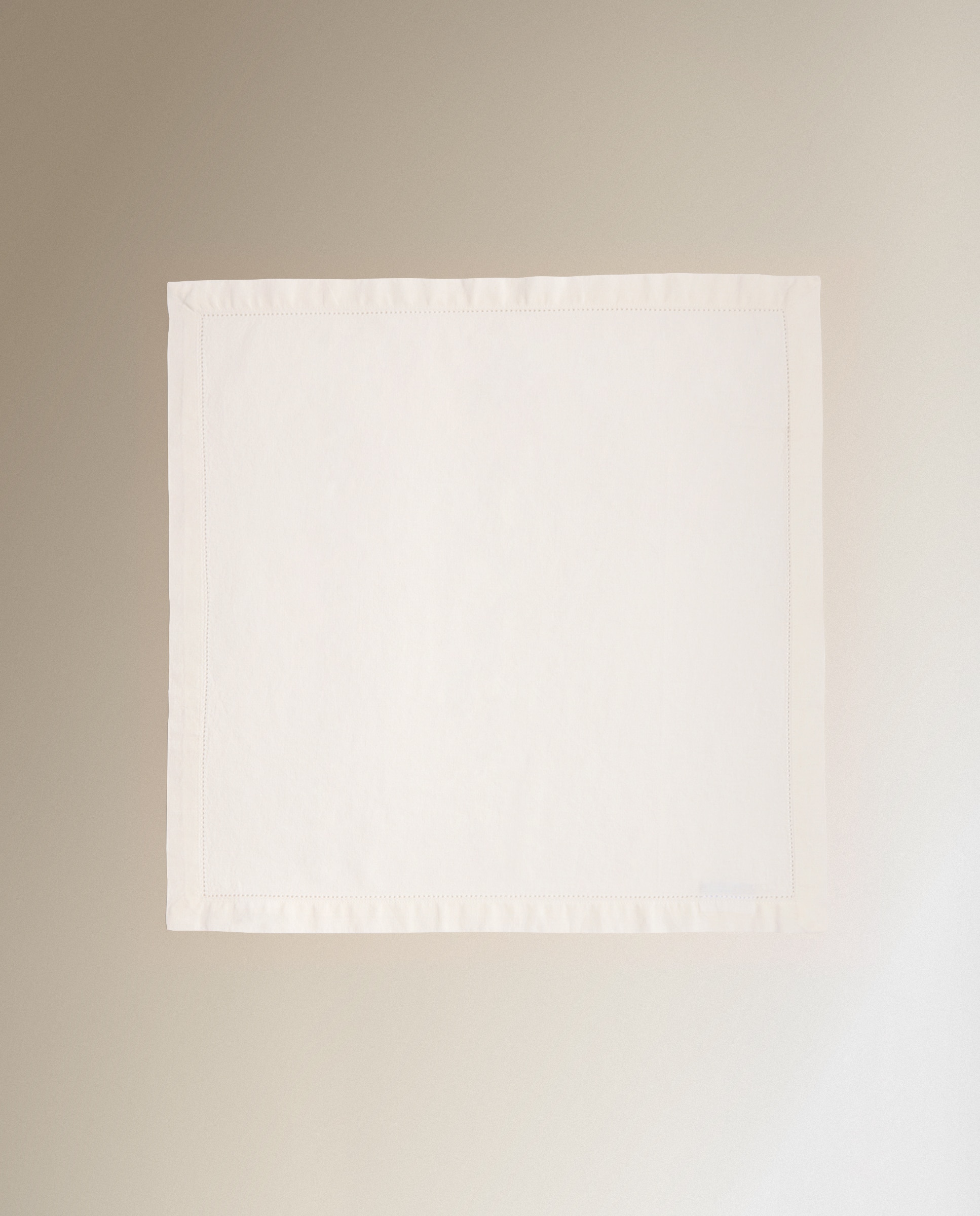 Set 2 servilletas algodón y lino Vainica - Blanco 50 x 50 cm Blanco-2