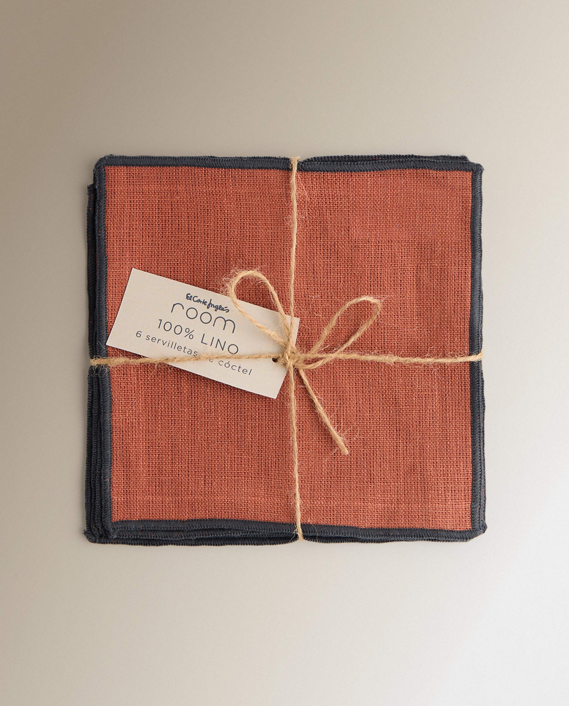 Conjunto de 6 Guardanapos de Cocktail Net Cobre-4