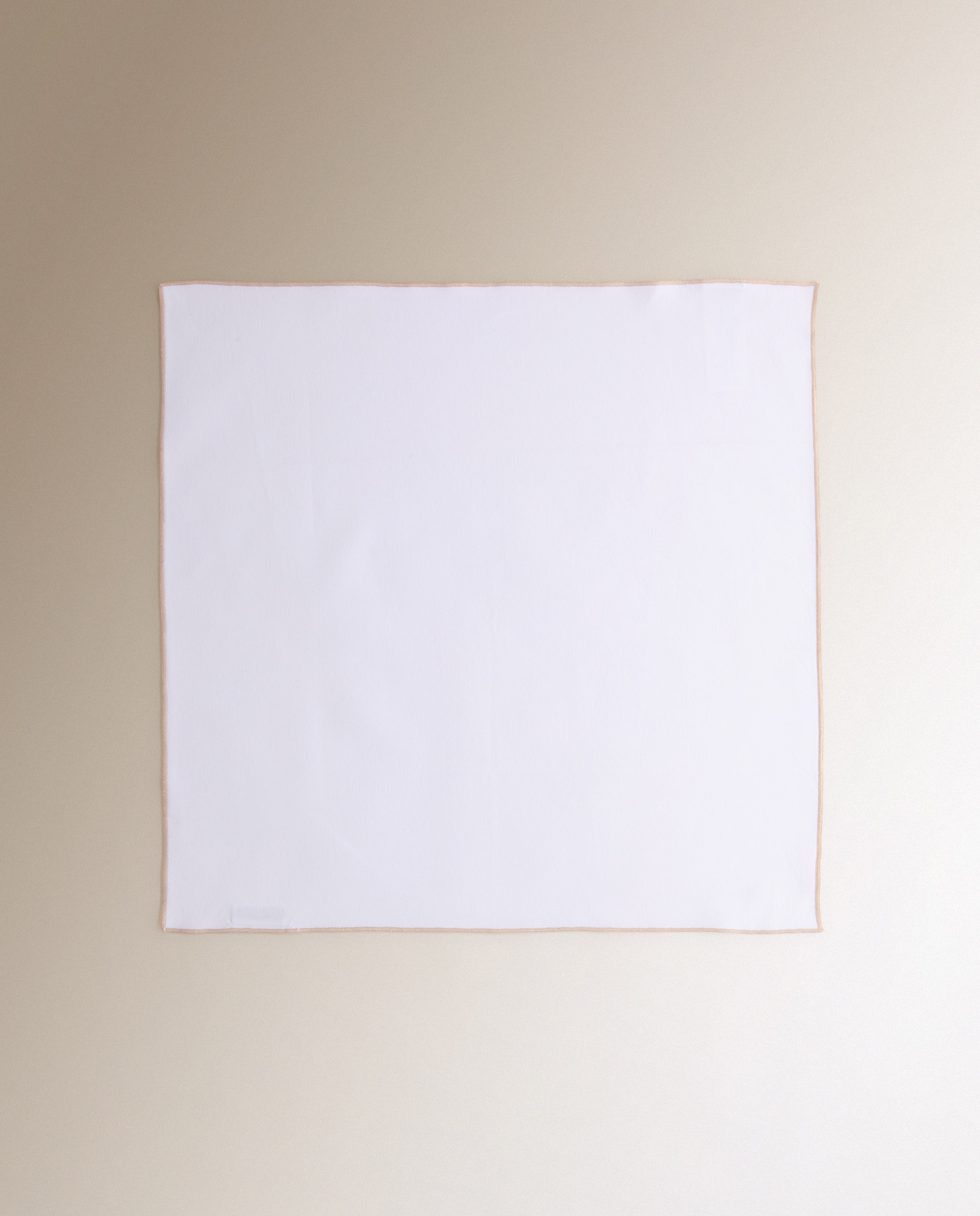 Set 2 servilletas de algodón Overlock - Beige 50 x 50 cm Beige-2