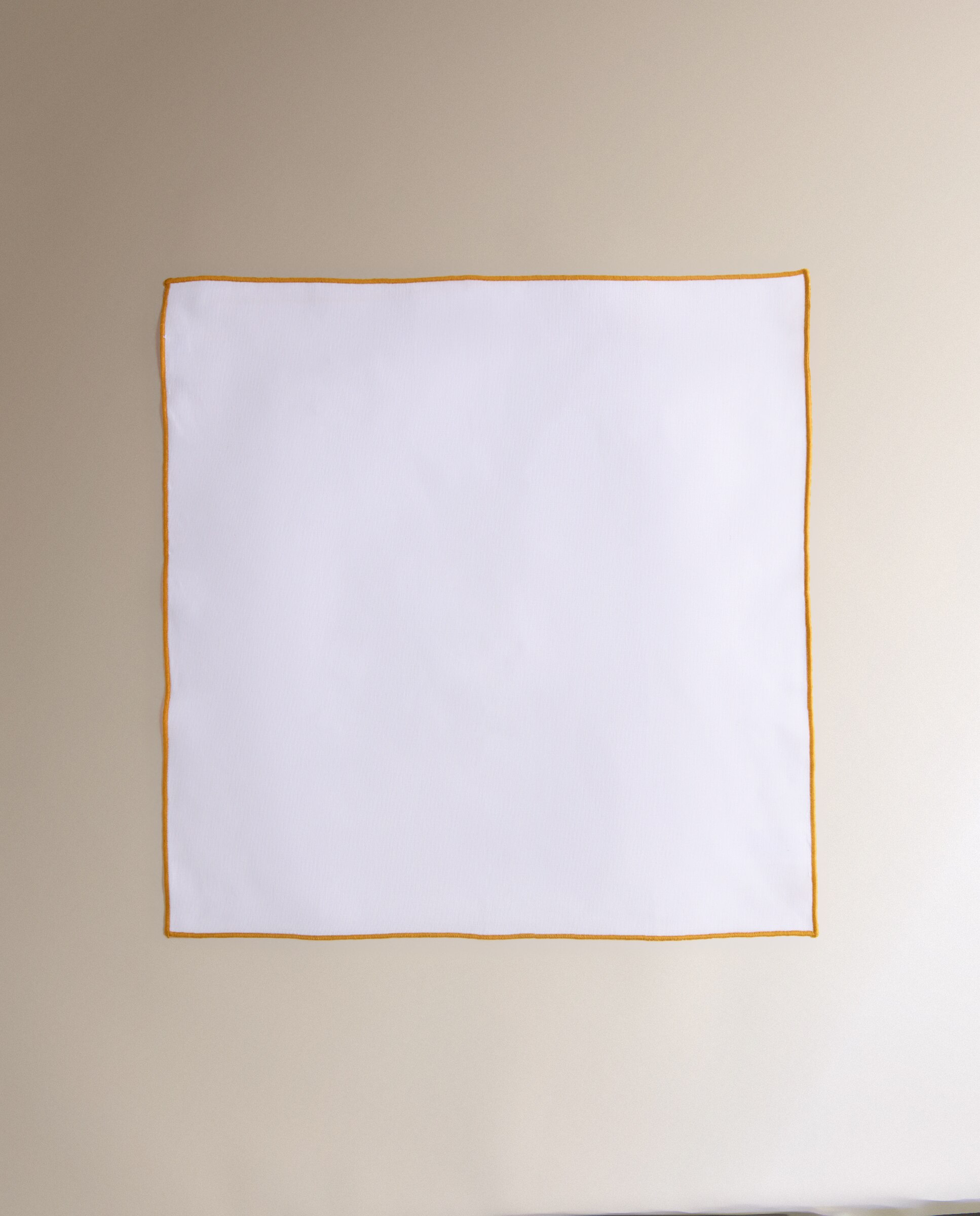 Set 2 servilletas de algodón Overlock - Amarillo 50 x 50 cm Amarillo-2