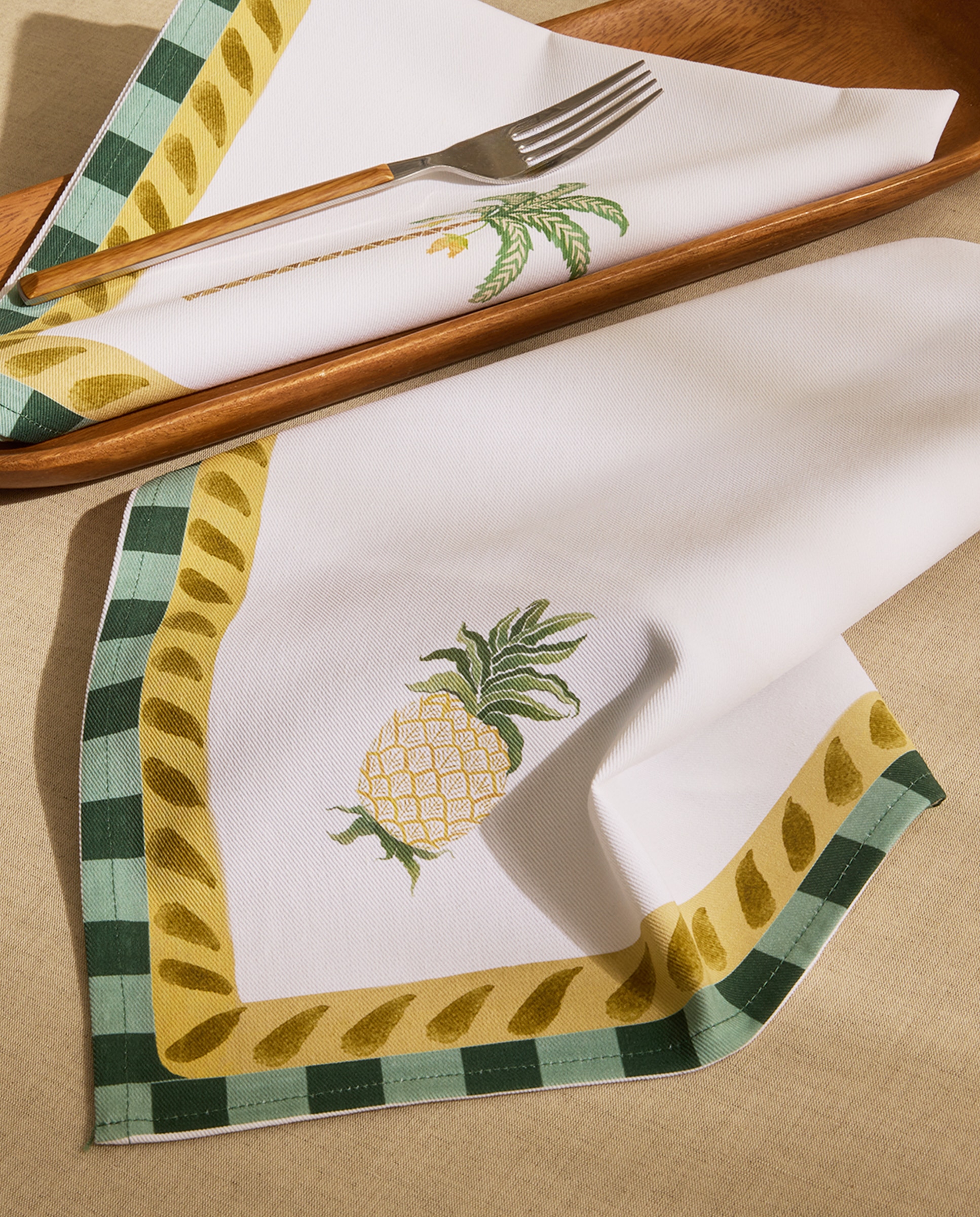 Conjunto de 2 Guardanapos de Algodão Malambo Multicolor-1