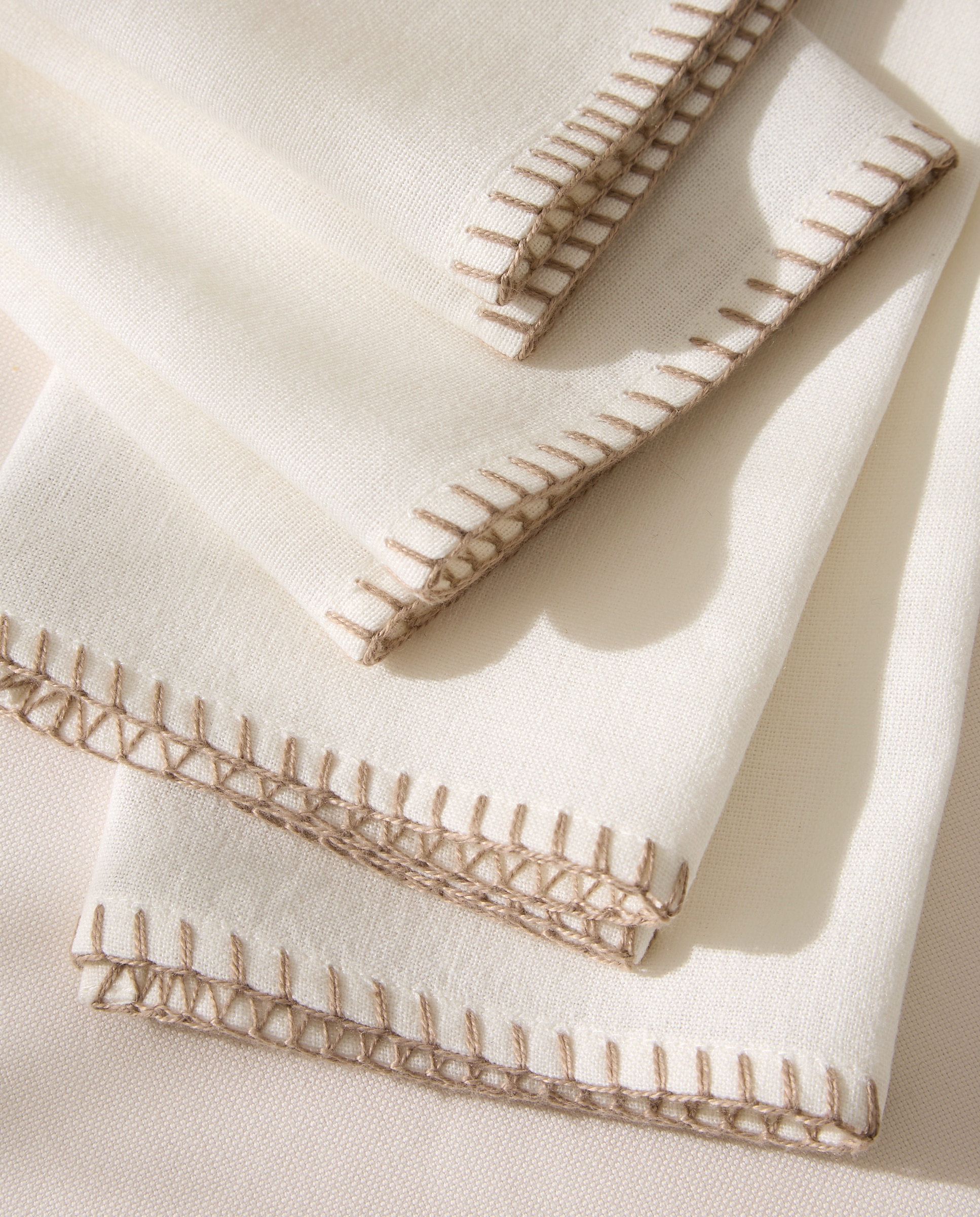 Imagen 4 de Set 2 servilletas algodón y lino Sand - Beige Beige