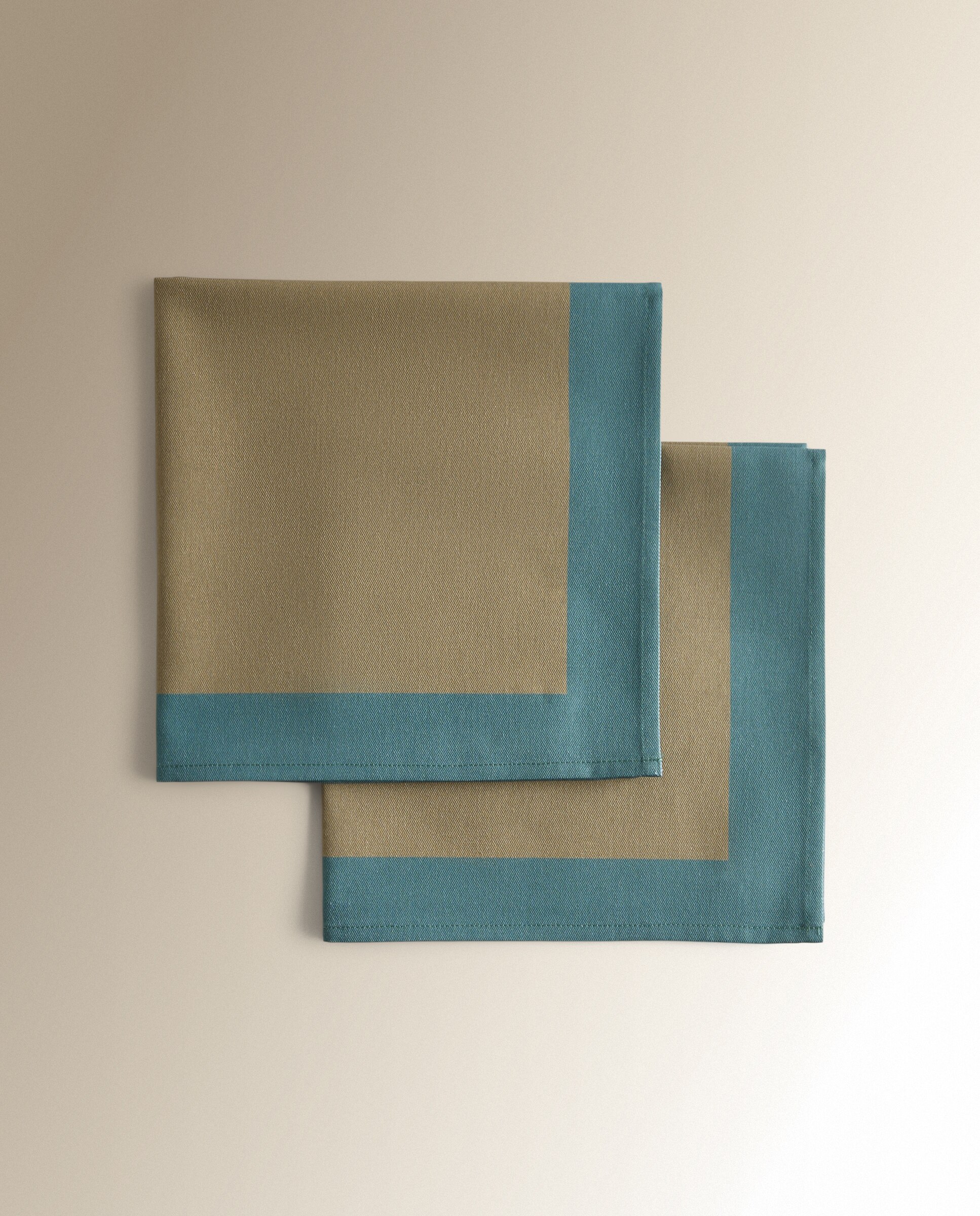 Set 2 servilletas algodón Oak - Verde Verde-2