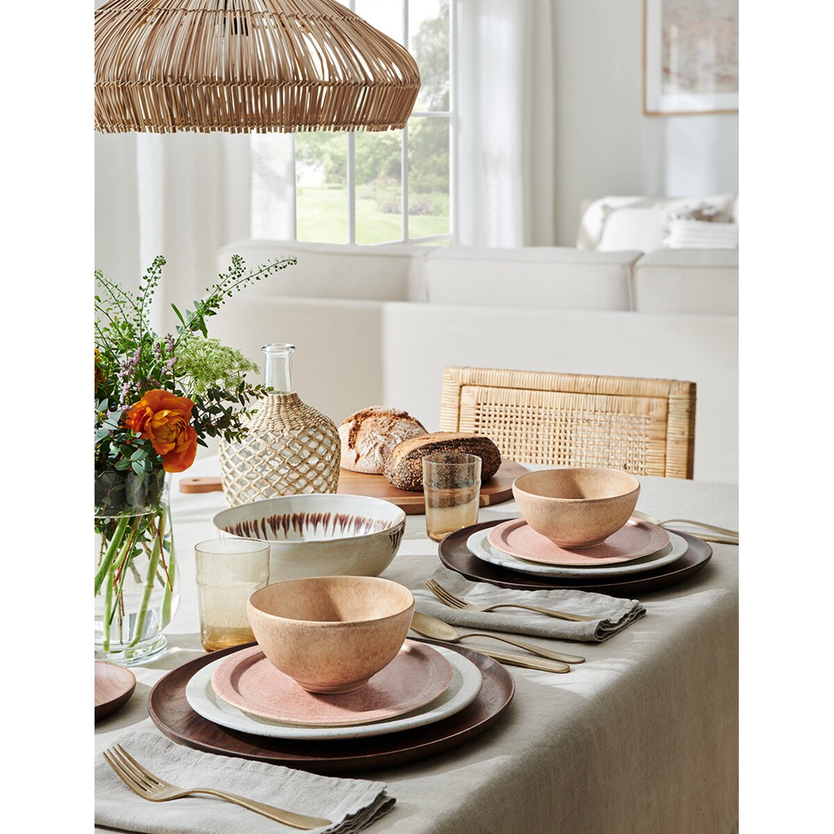 Conjunto 2 guardanapos de linho Sidney Natural-13