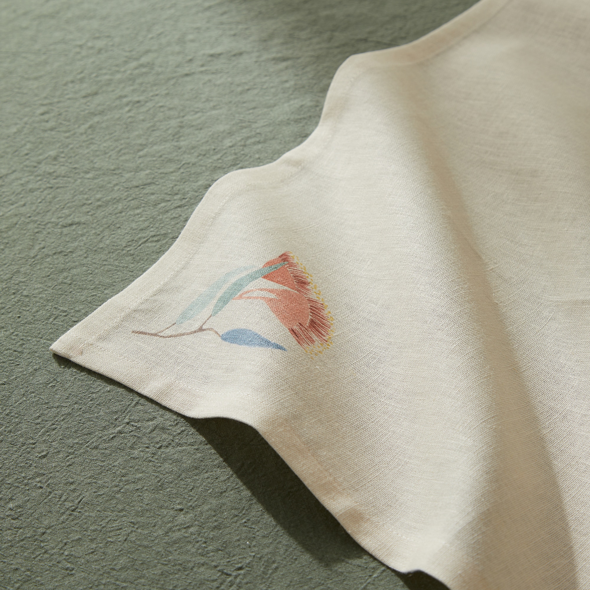 Conjunto de 2 Guardanapos de Linho e Algodão Eucali Multicolor-4