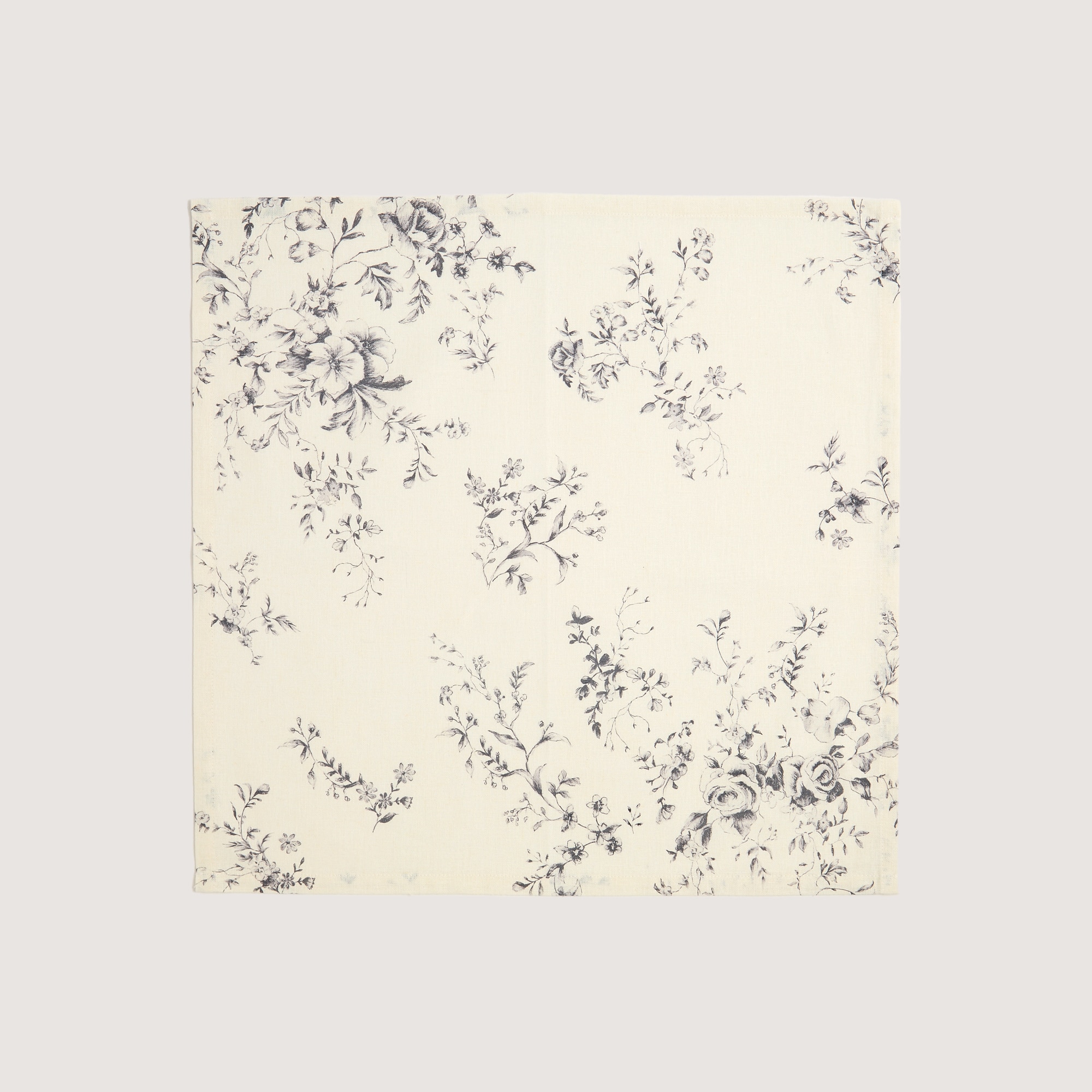 Conjunto de 2 Guardanapos de Linho e Algodão Bianca Branco-2