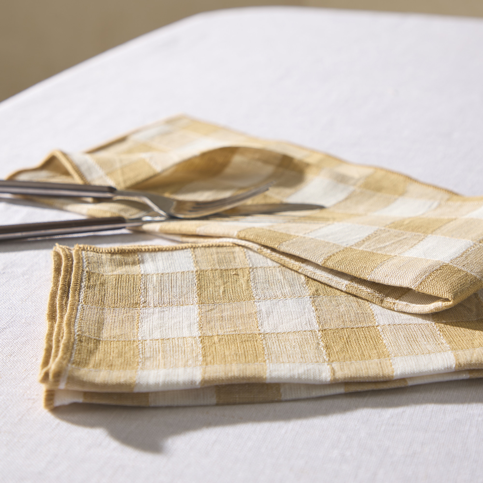 Imagem 0 de Conjunto de 2 Guardanapos de Linho Vichy